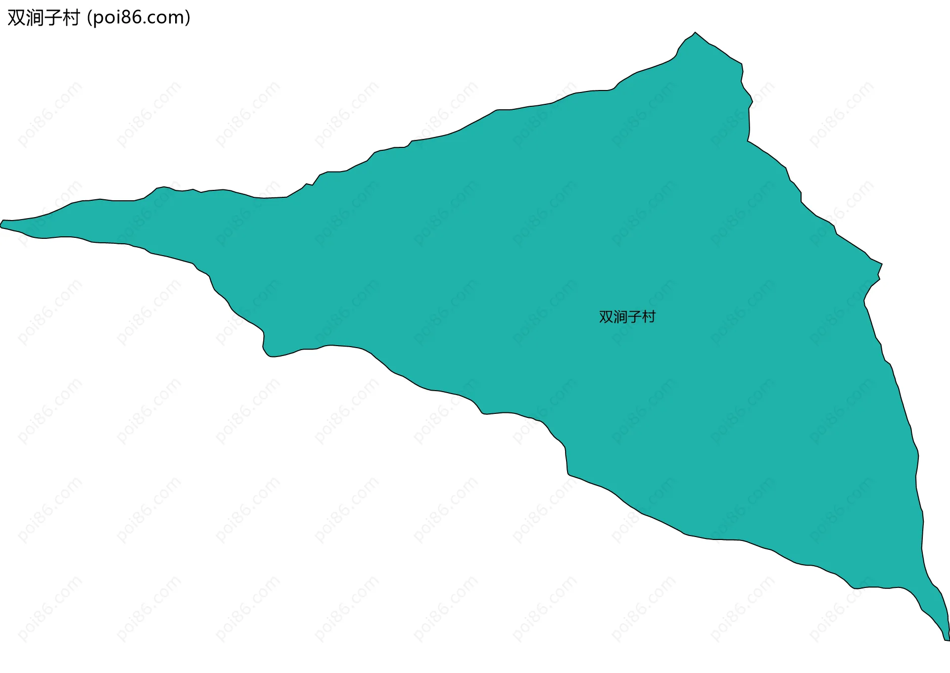 双涧子村边界地图