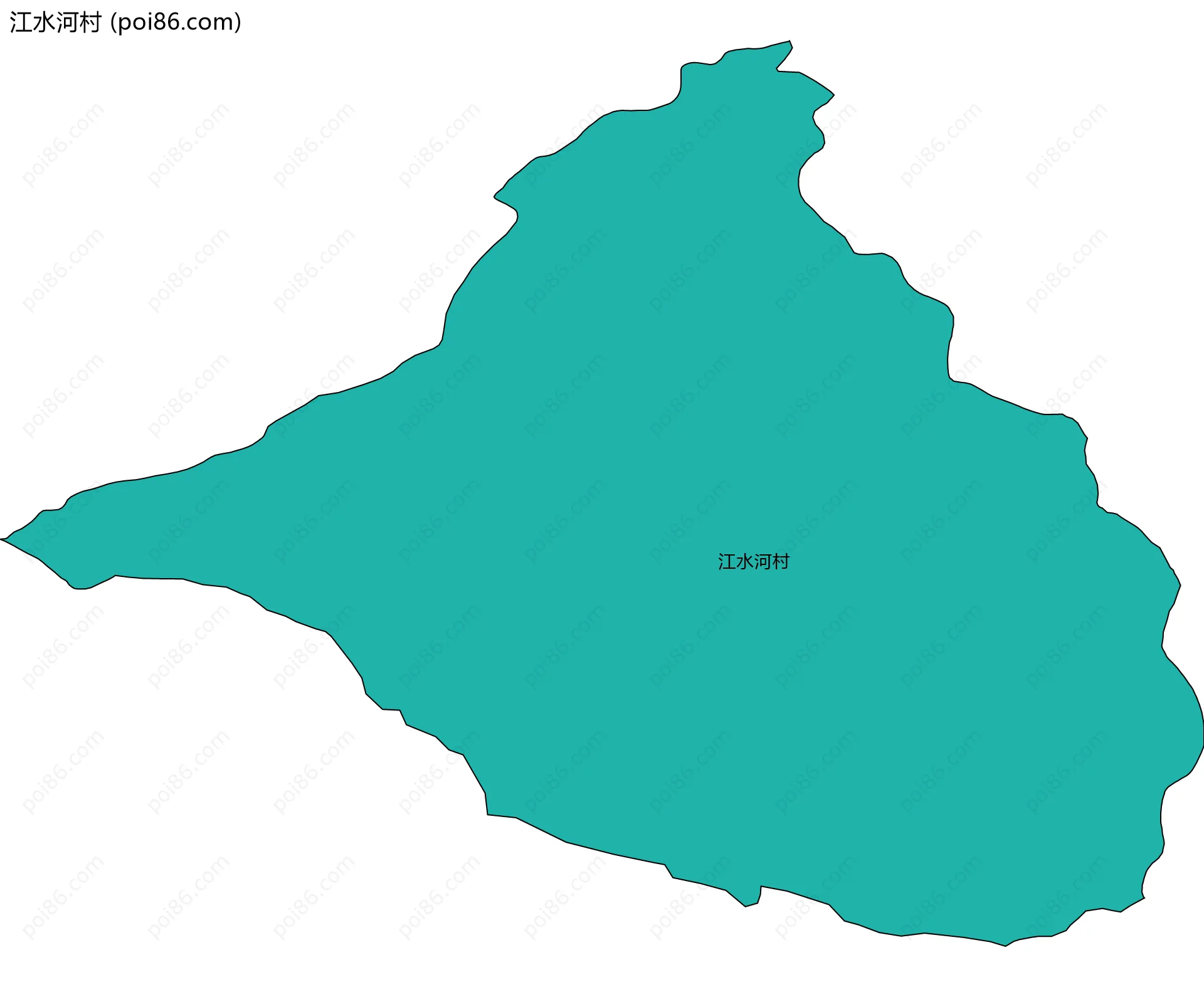 江水河村边界地图