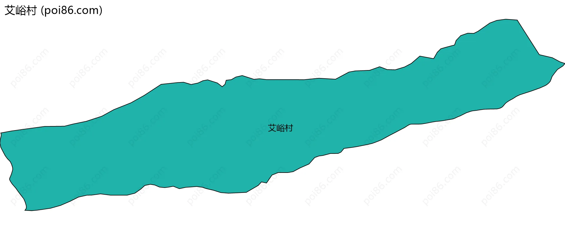 艾峪村边界地图