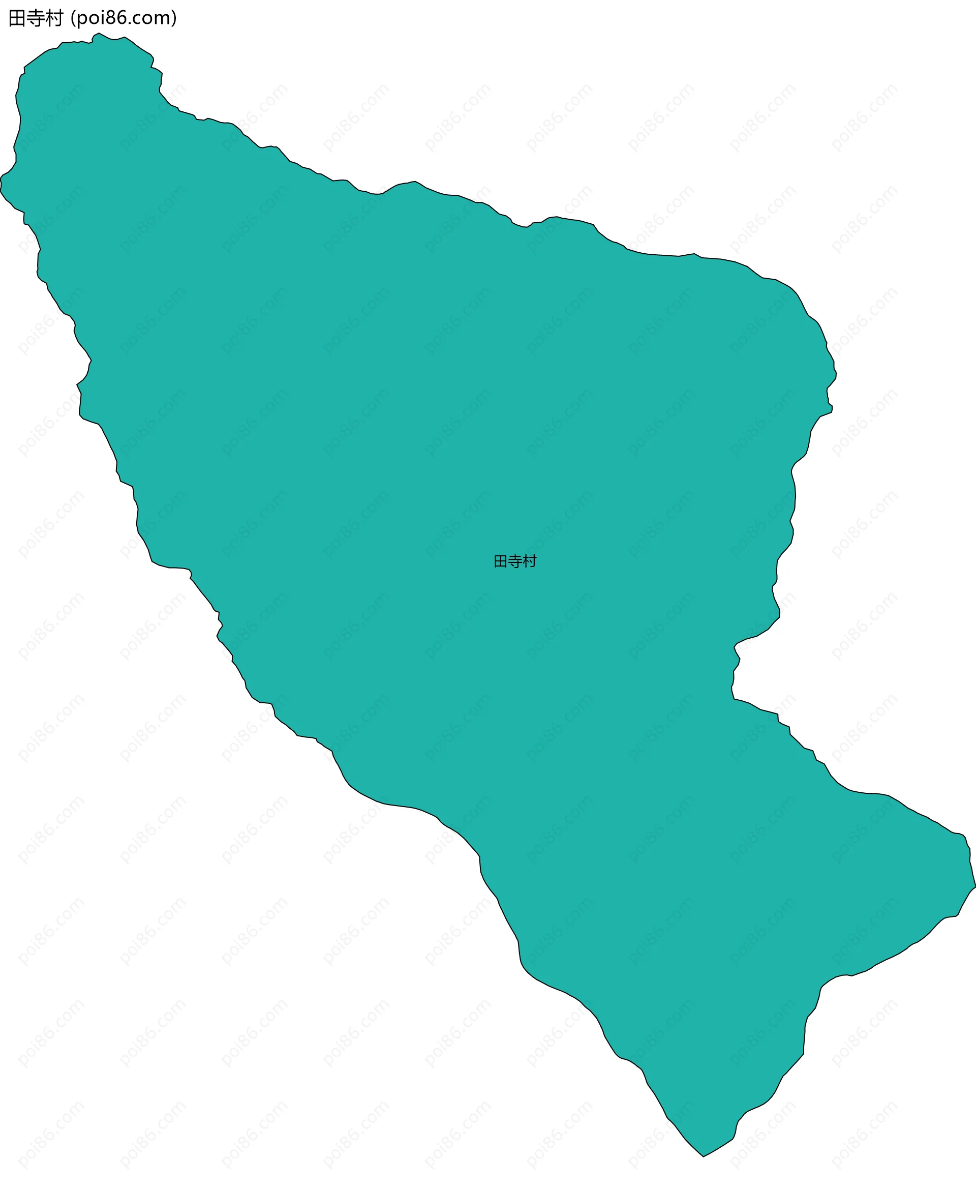 田寺村边界地图