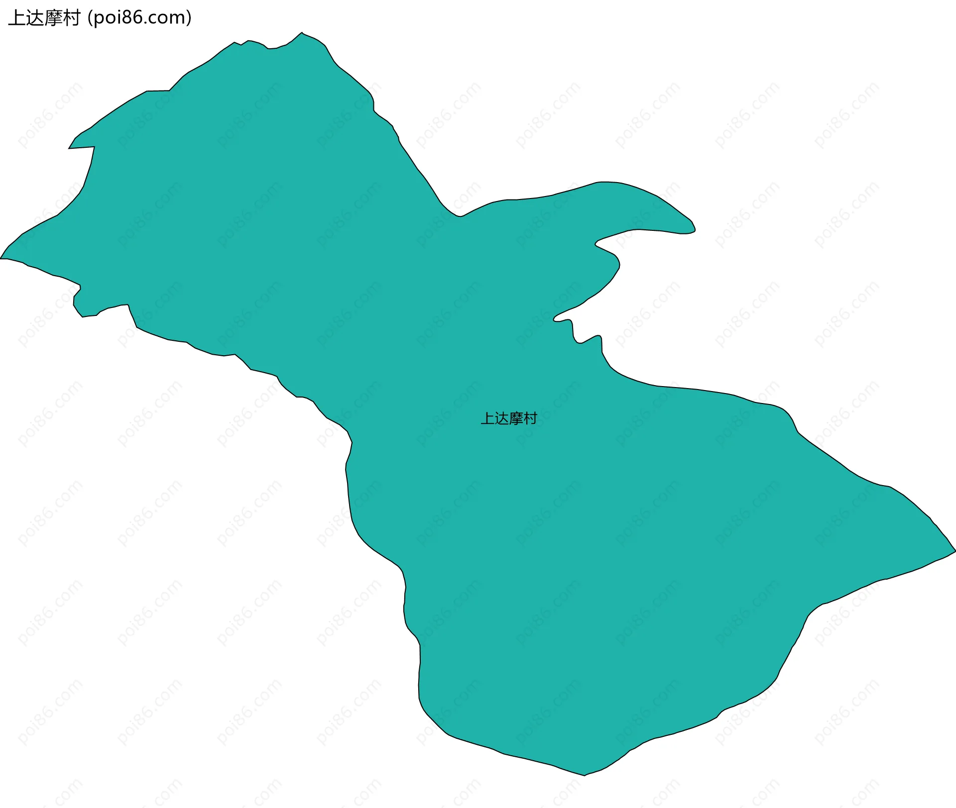 上达摩村边界地图