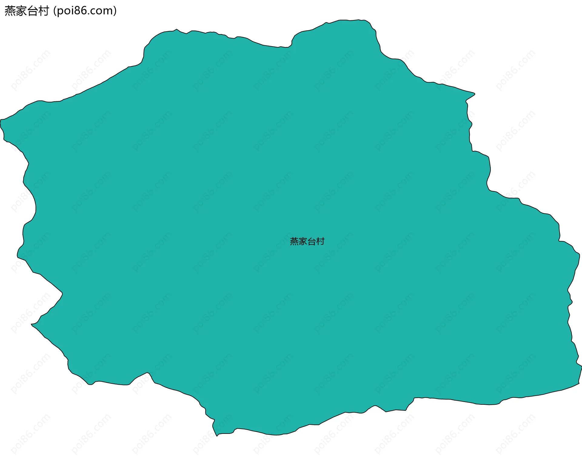 燕家台村边界地图