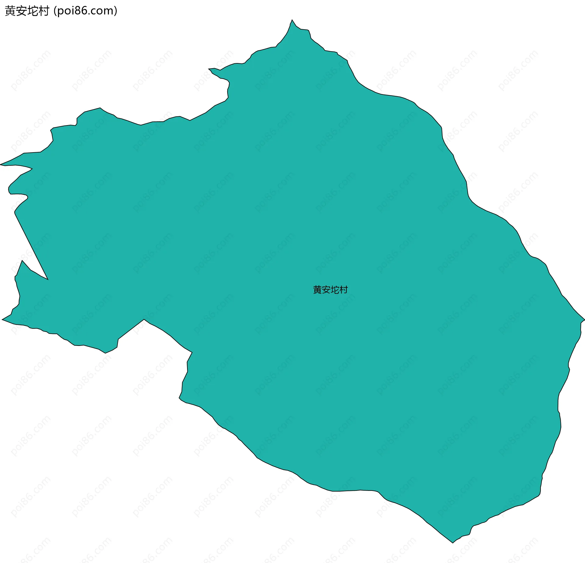 黄安坨村边界地图