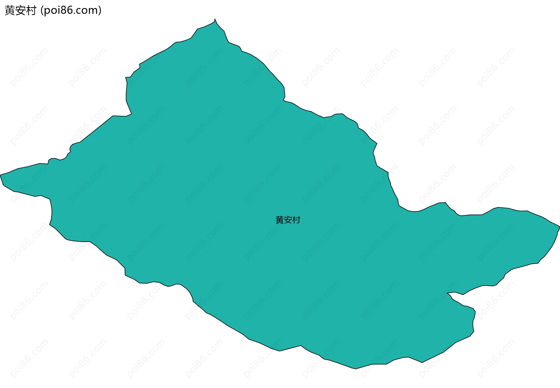 黄安村边界地图