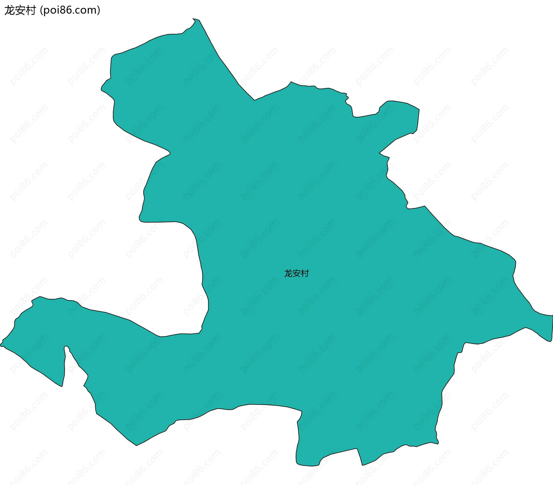 龙安村边界地图