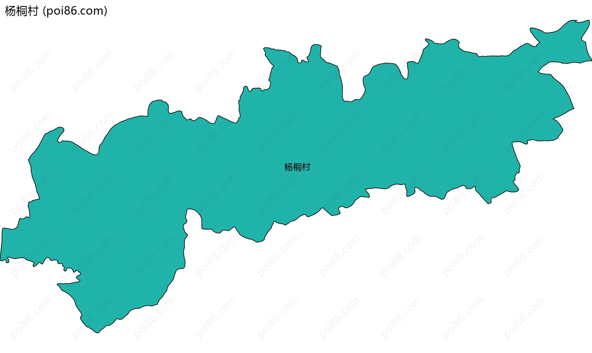 杨桐村边界地图