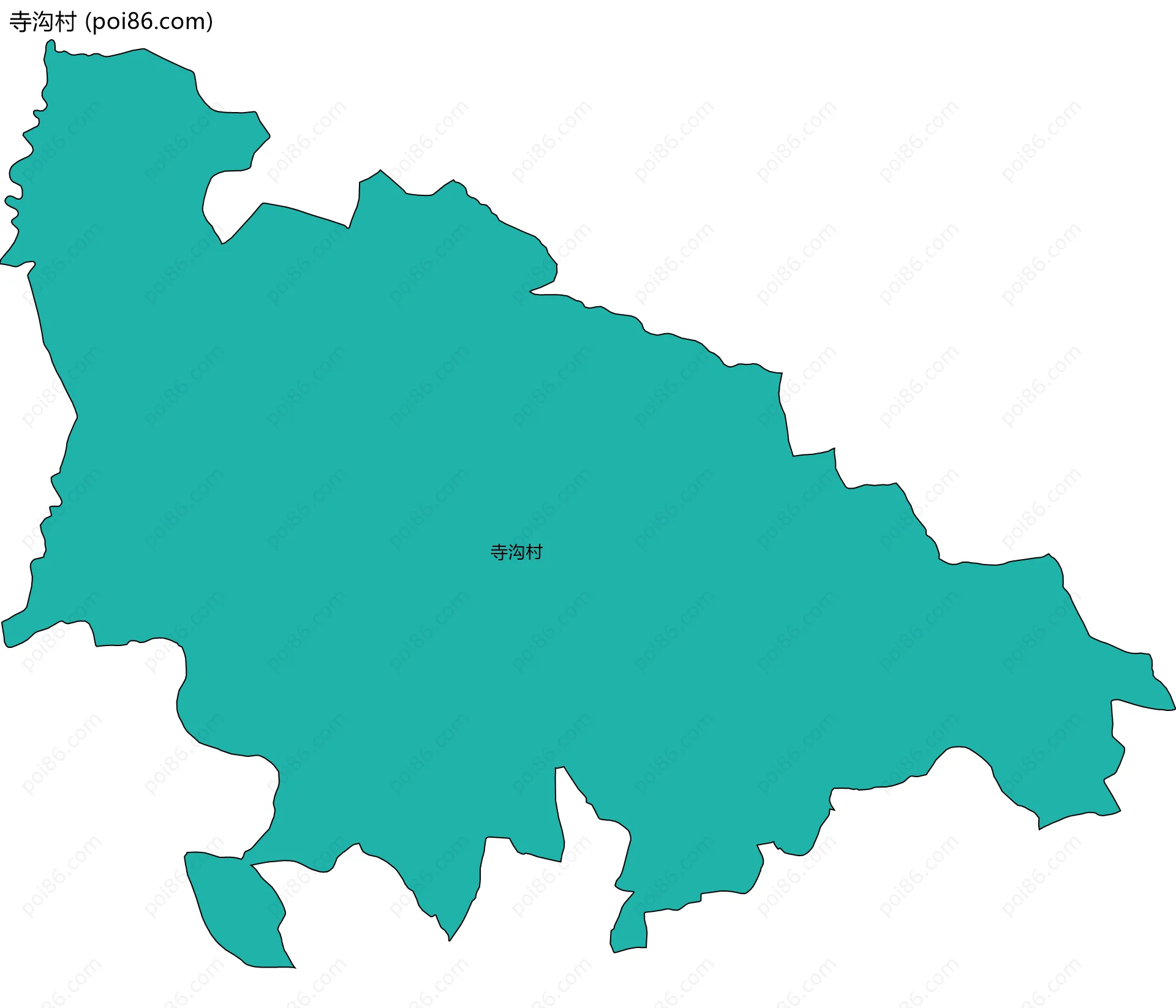 寺沟村边界地图