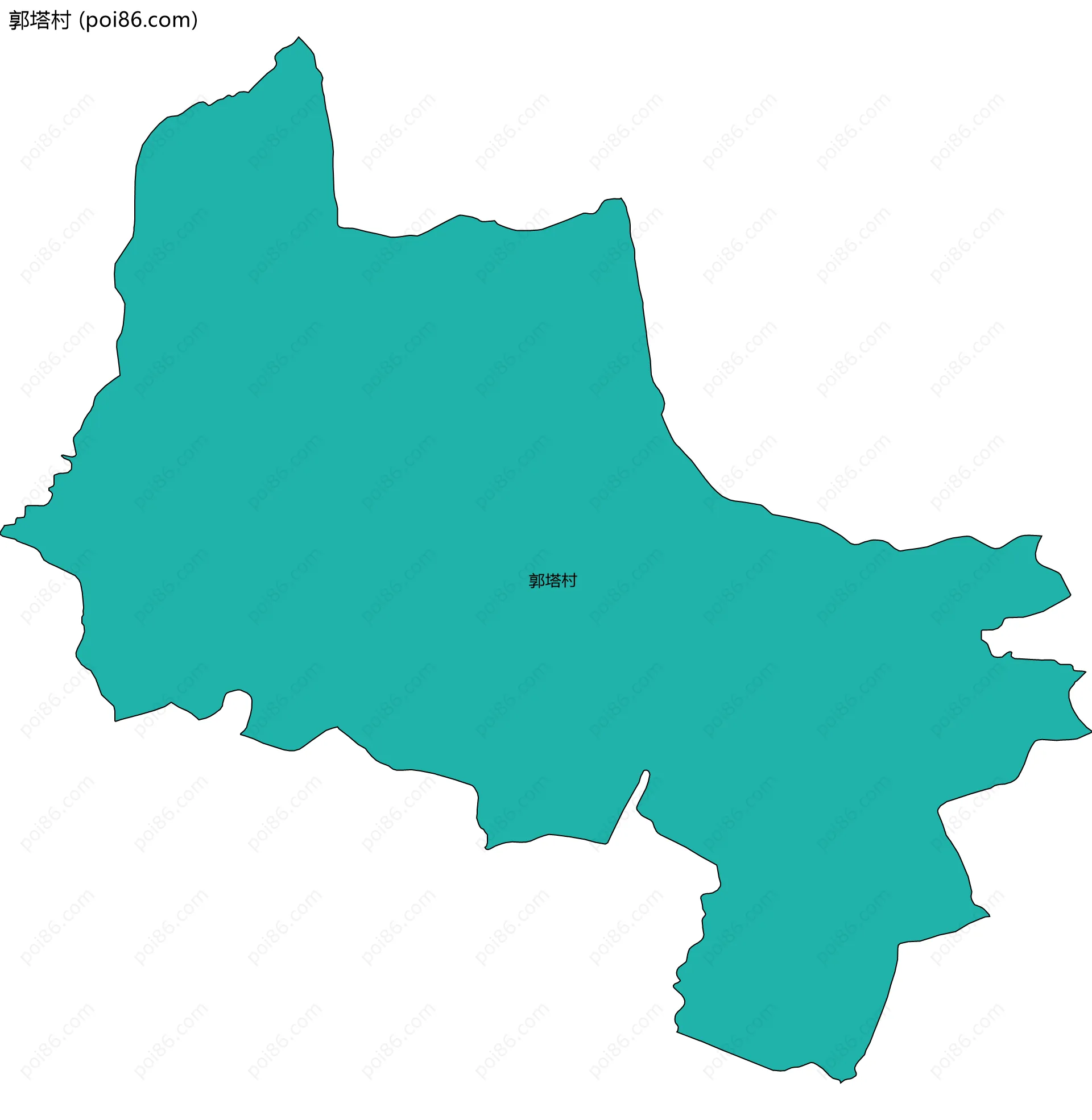 郭塔村边界地图