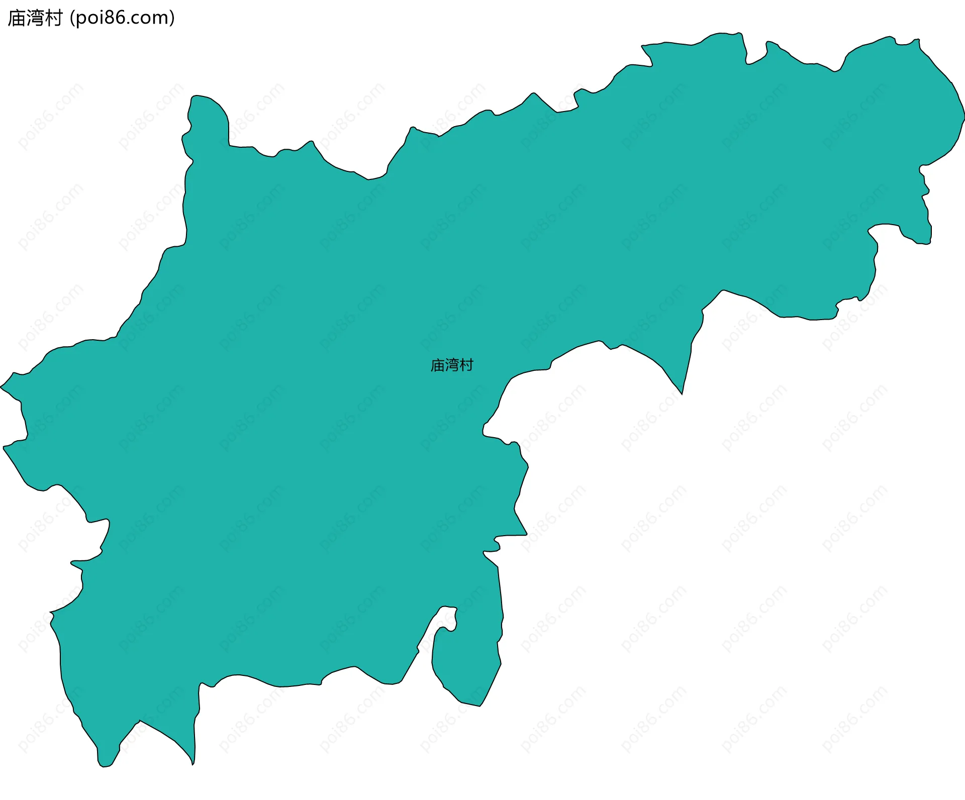 庙湾村边界地图