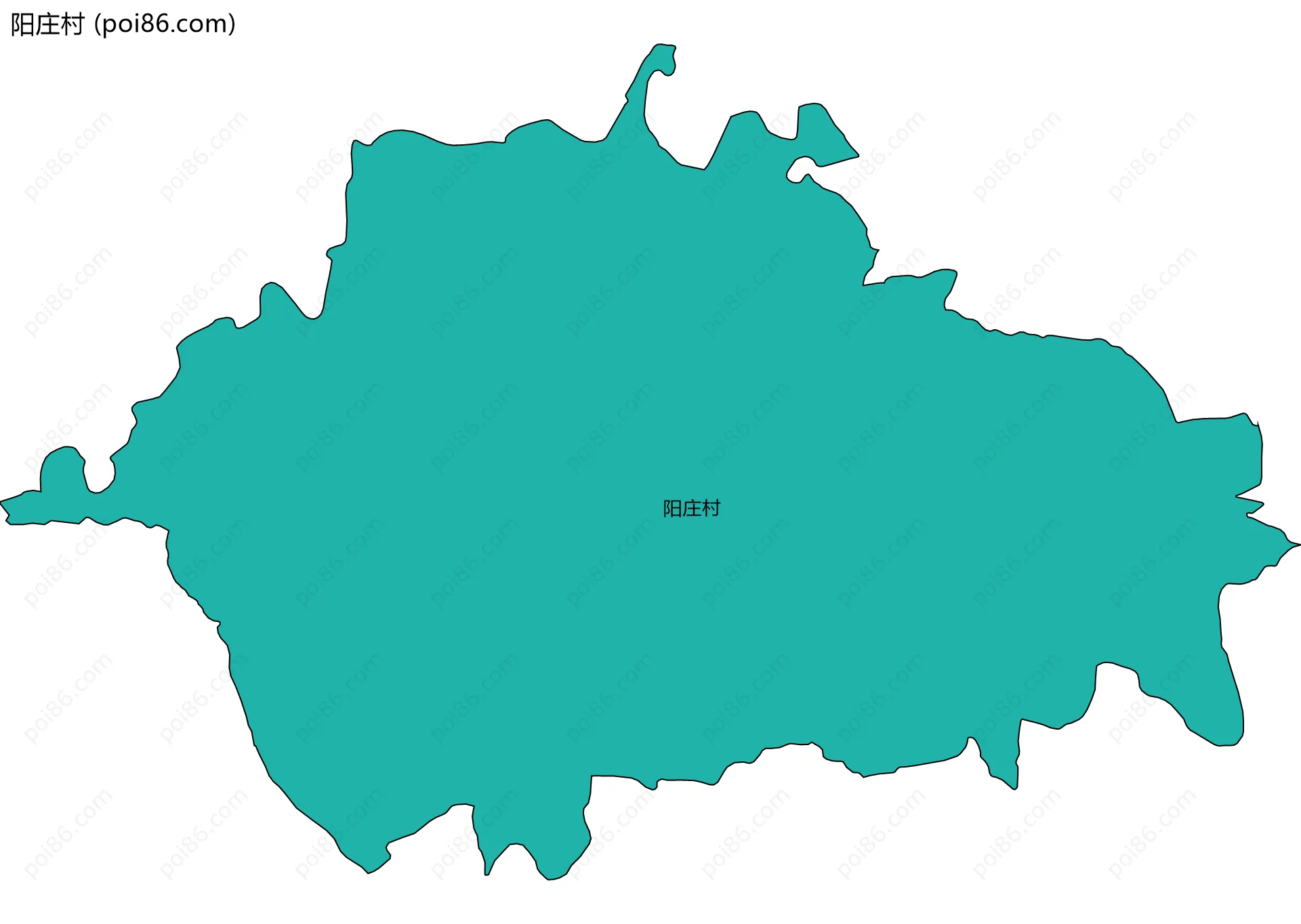 阳庄村边界地图