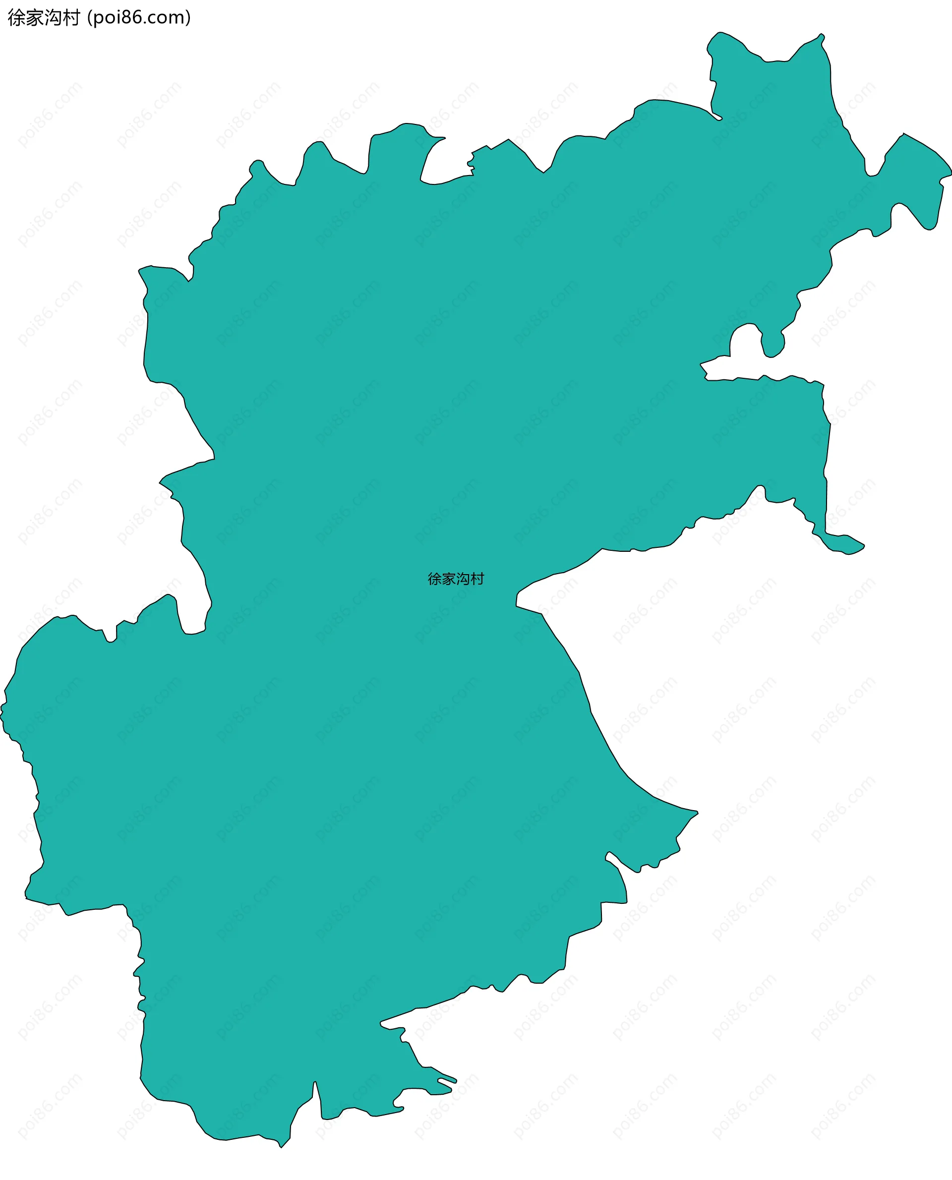 徐家沟村边界地图