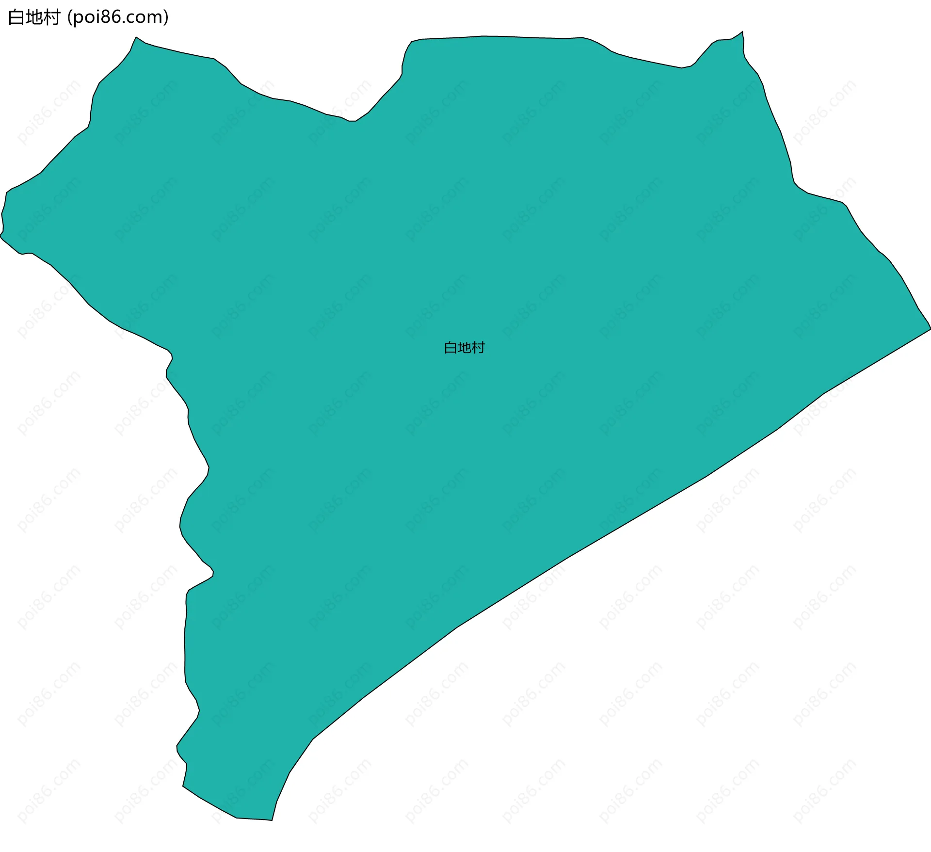 白地村边界地图