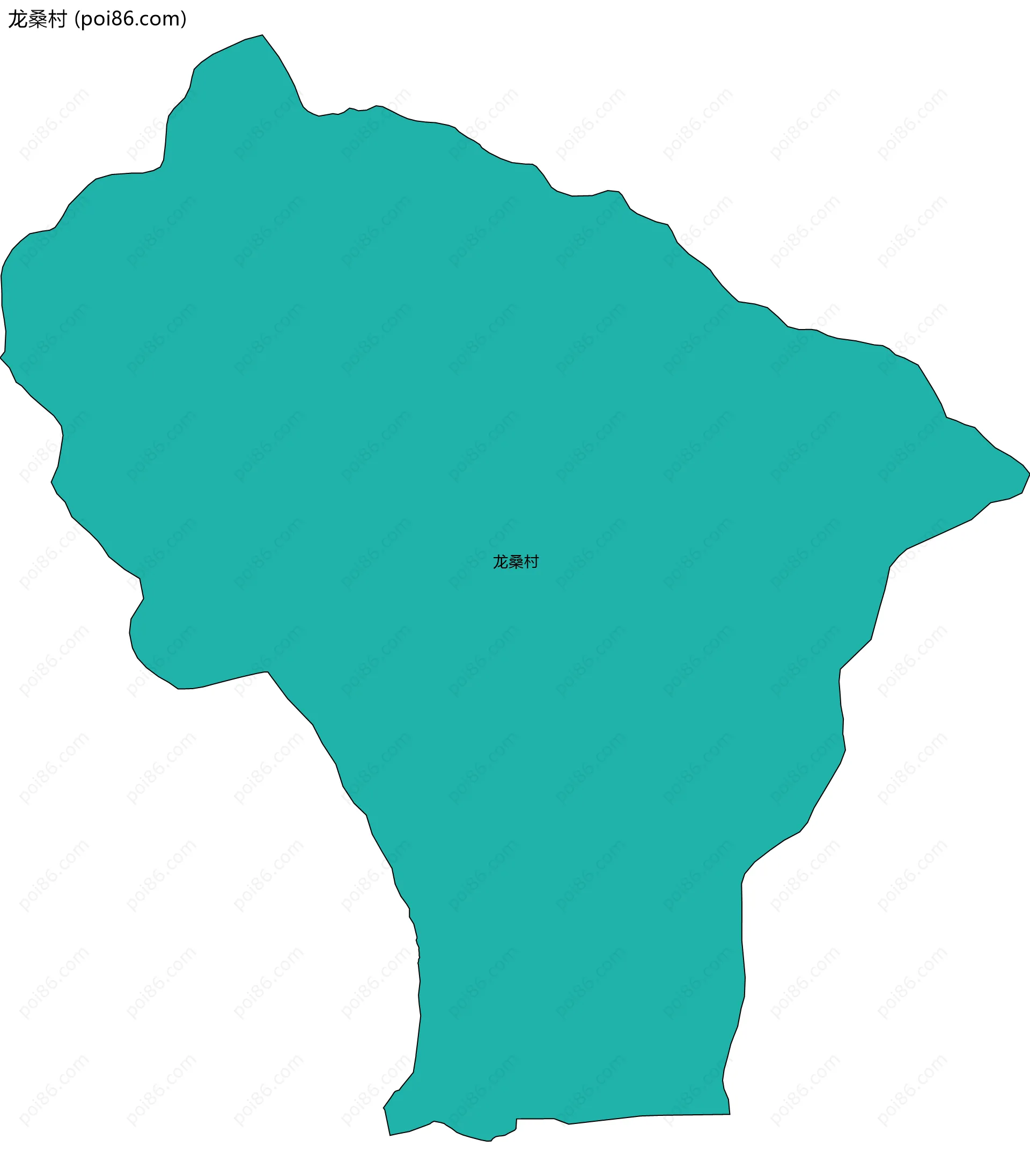 龙桑村边界地图