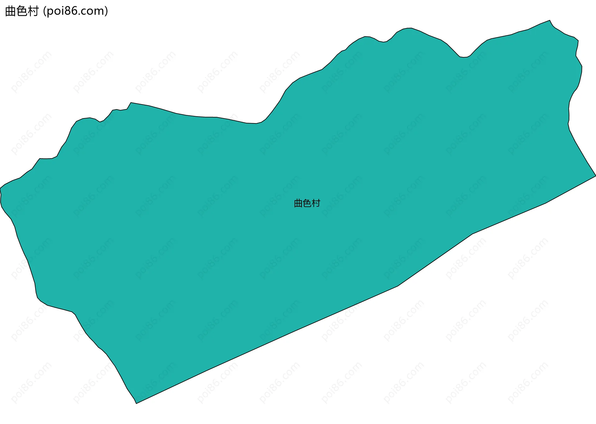 曲色村边界地图