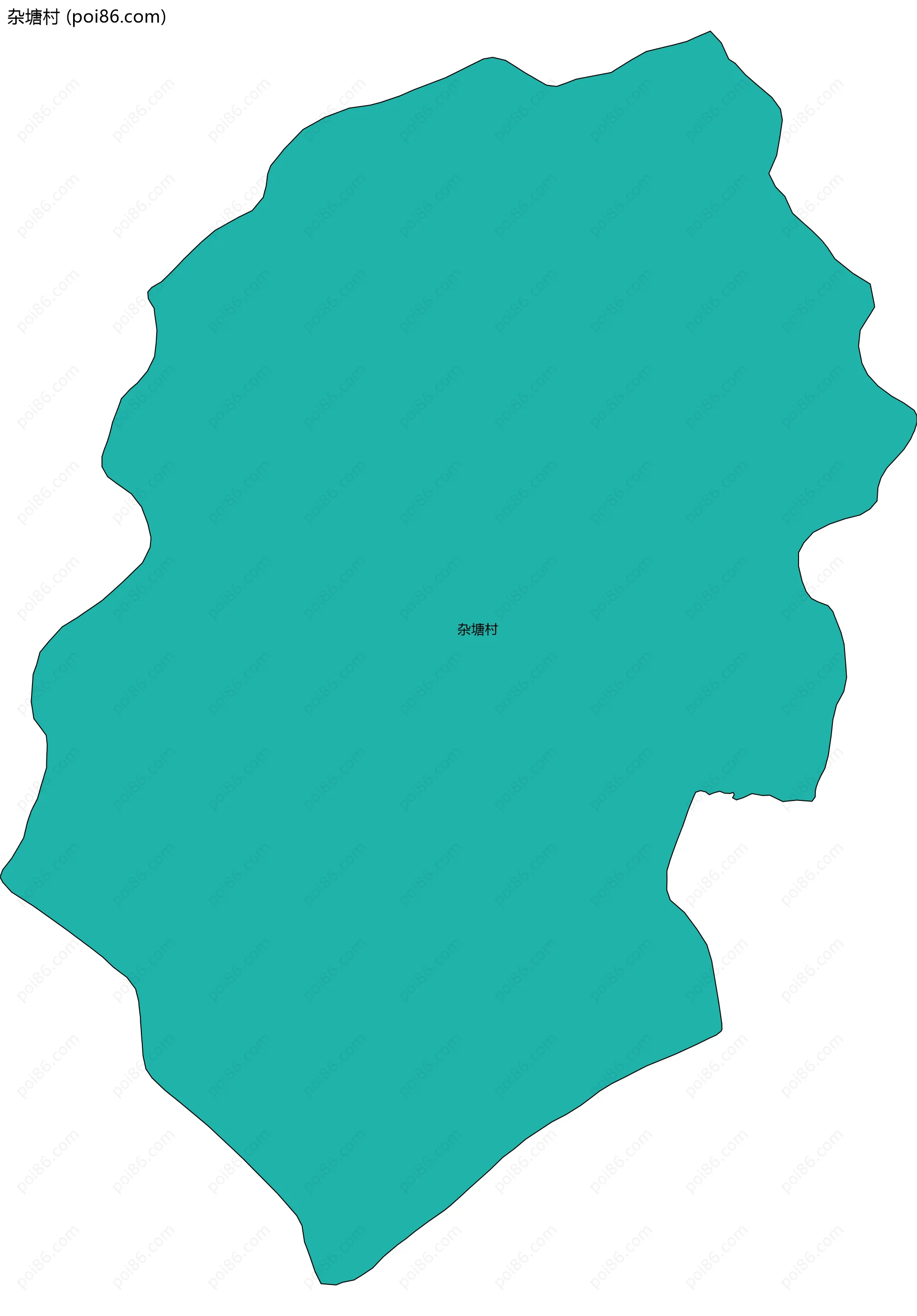 杂塘村边界地图