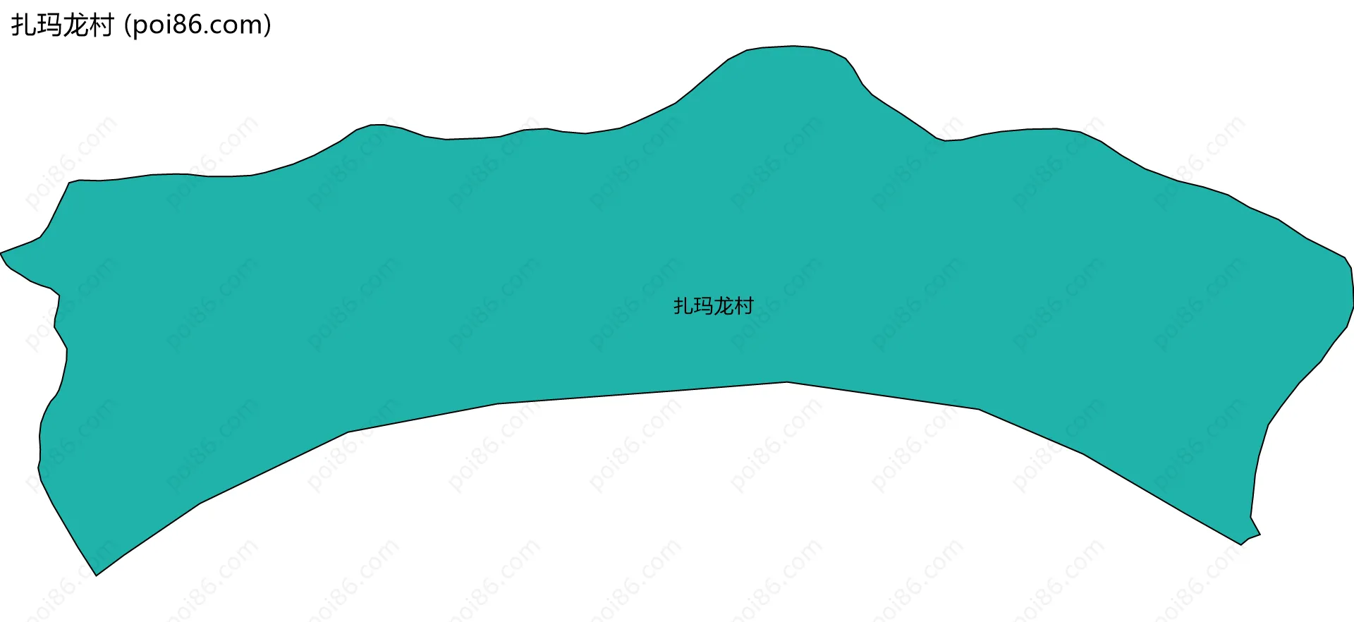 扎玛龙村边界地图