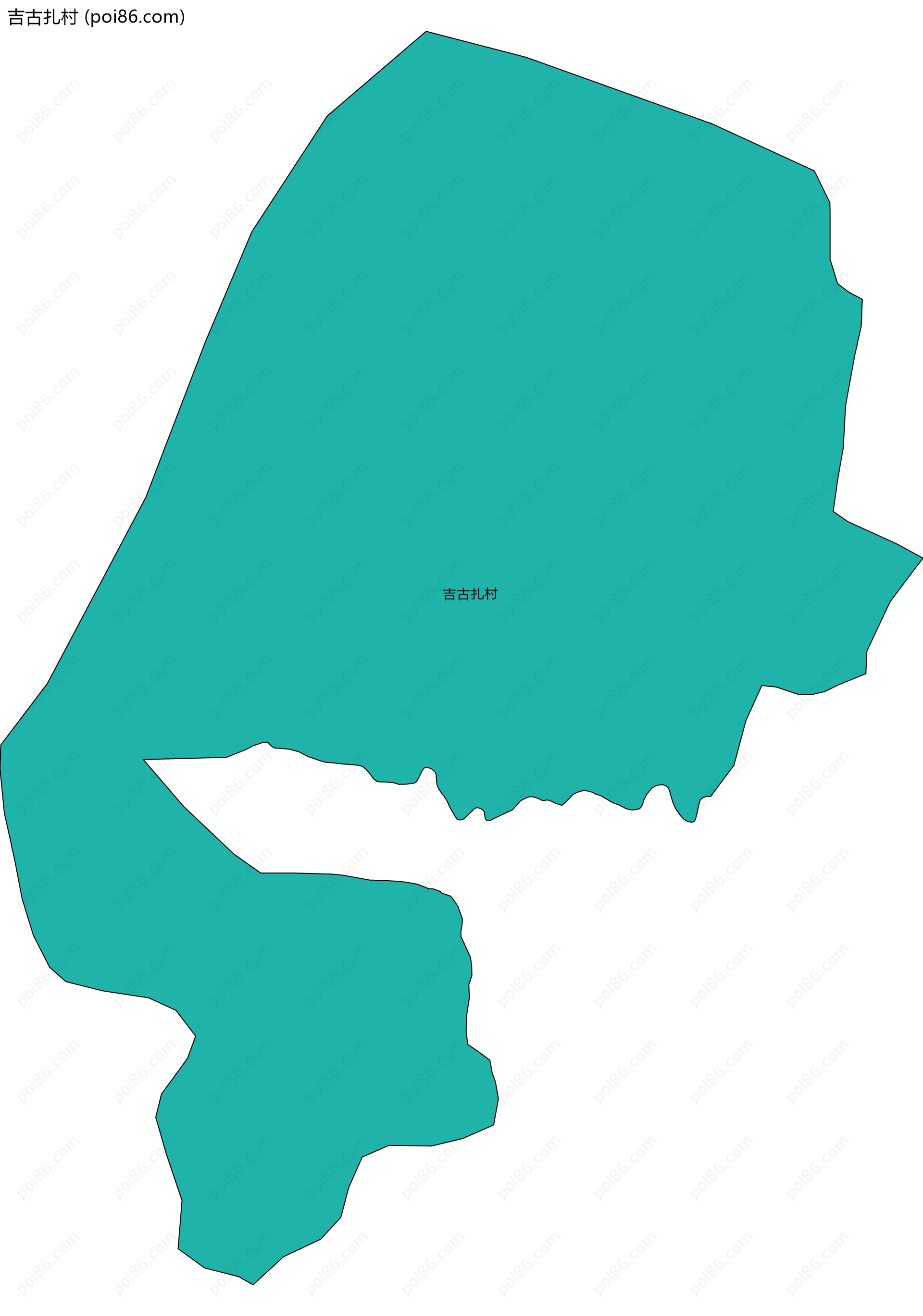 吉古扎村边界地图