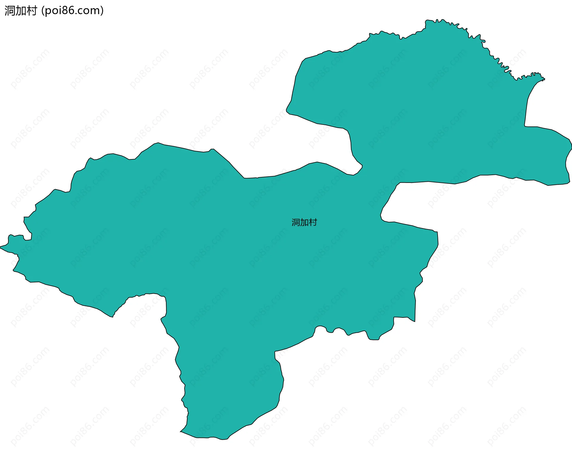 洞加村边界地图