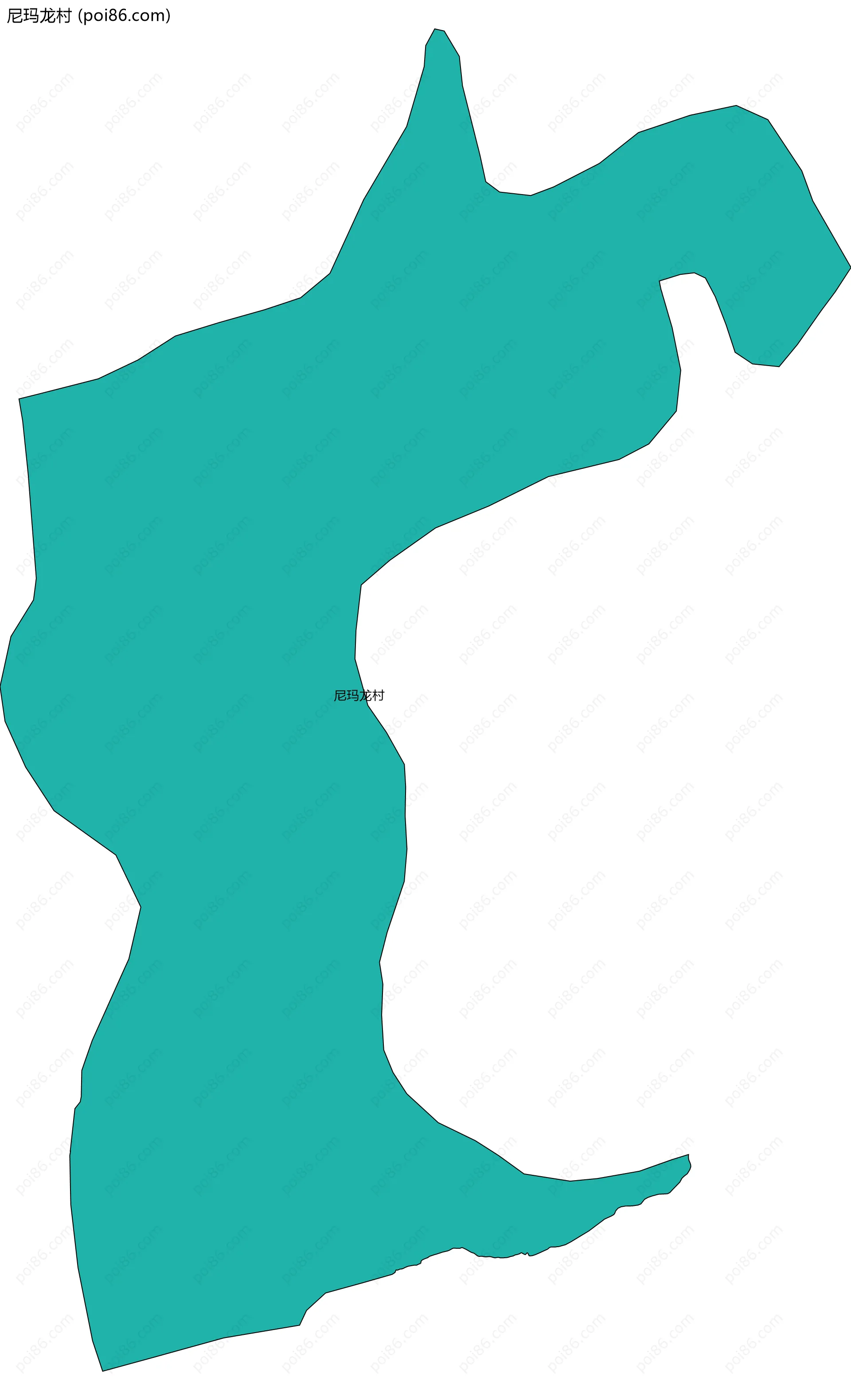 尼玛龙村边界地图