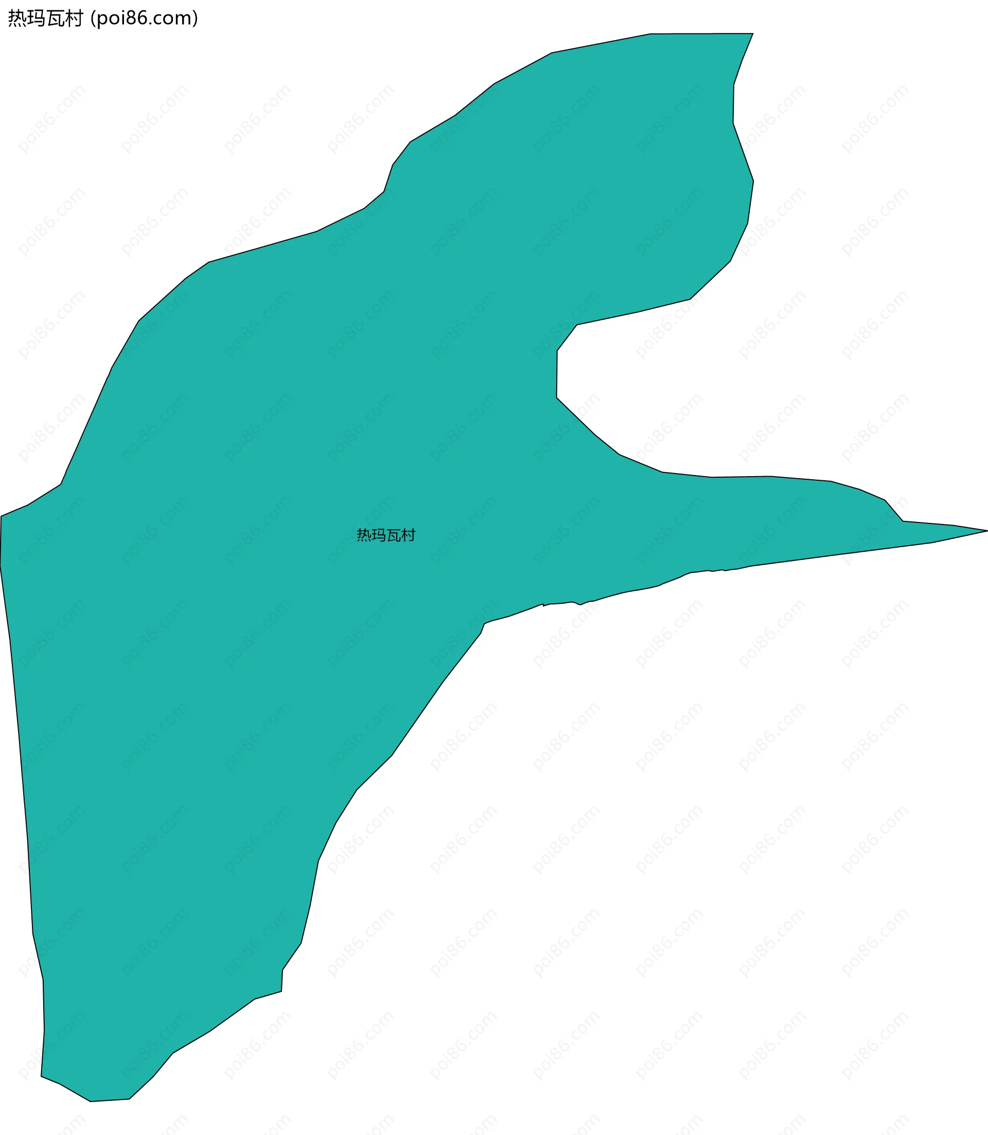 热玛瓦村边界地图