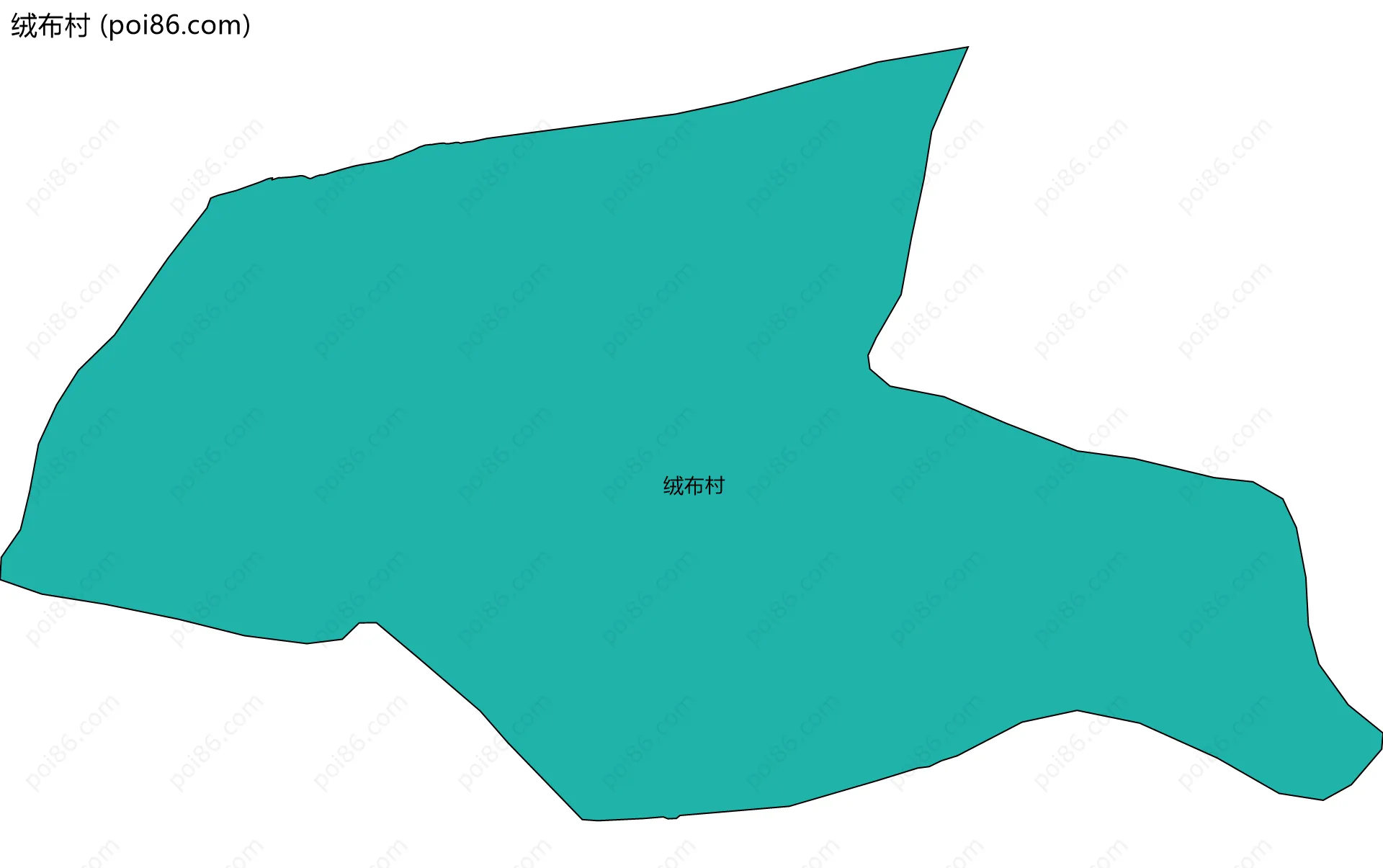 绒布村边界地图