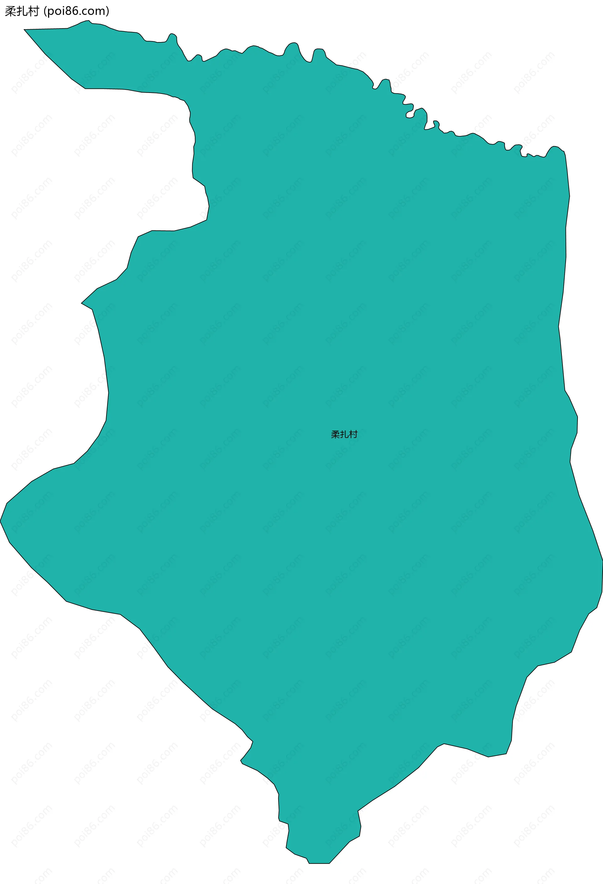 柔扎村边界地图