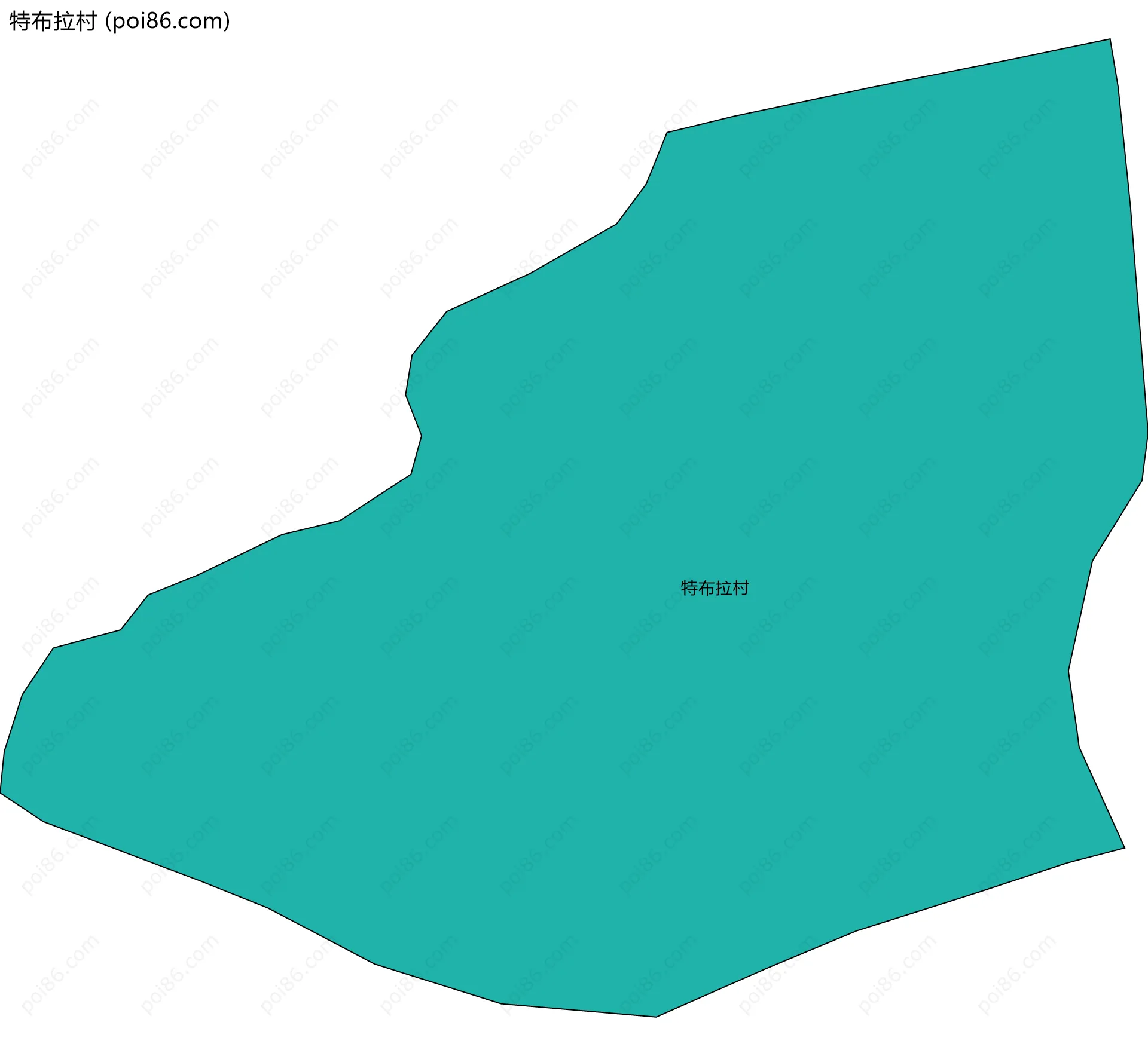特布拉村边界地图
