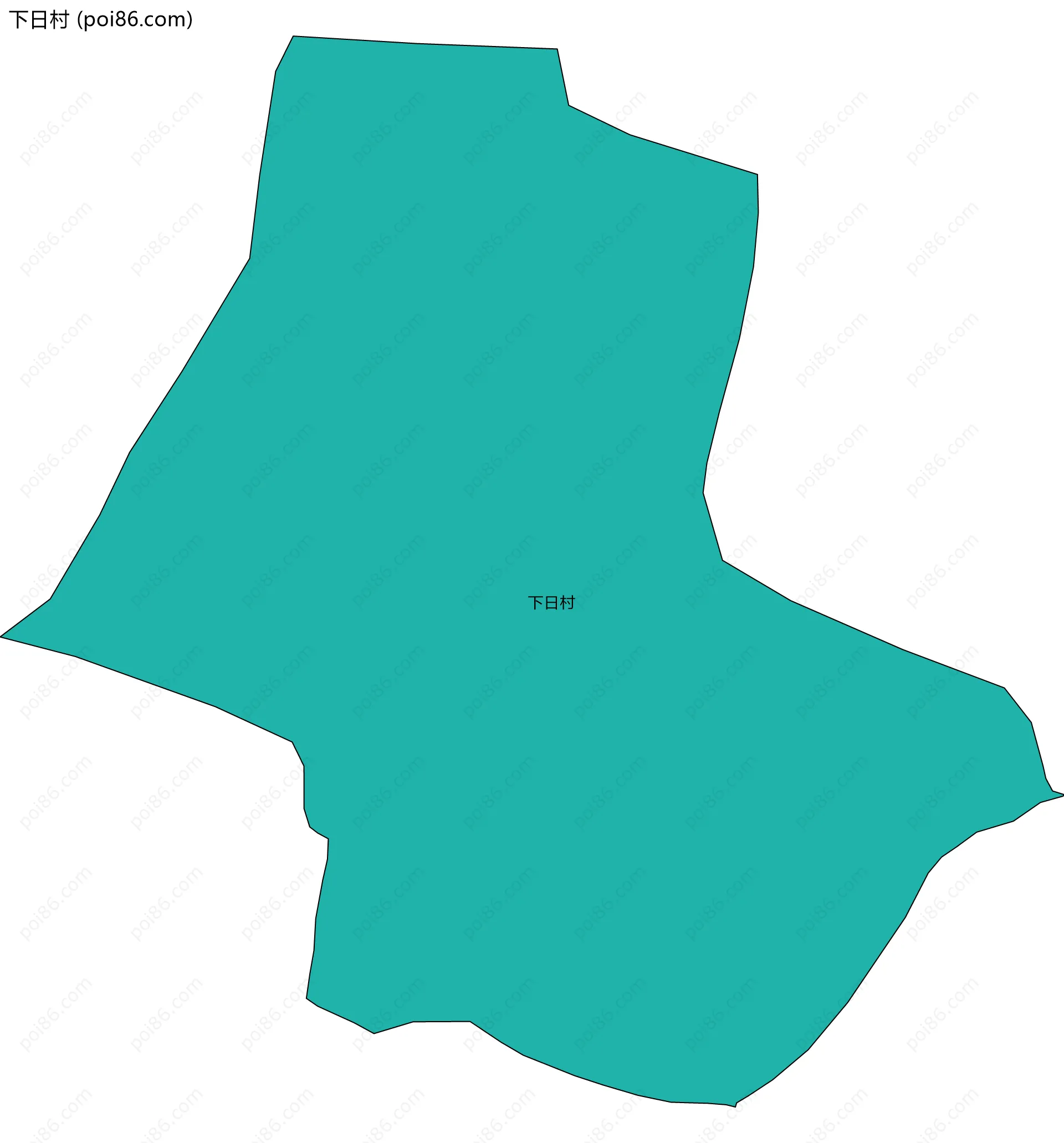 下日村边界地图
