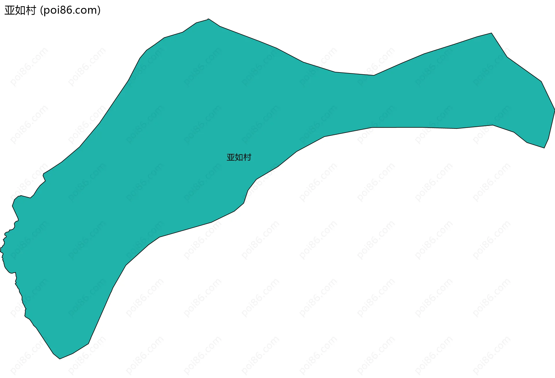 亚如村边界地图