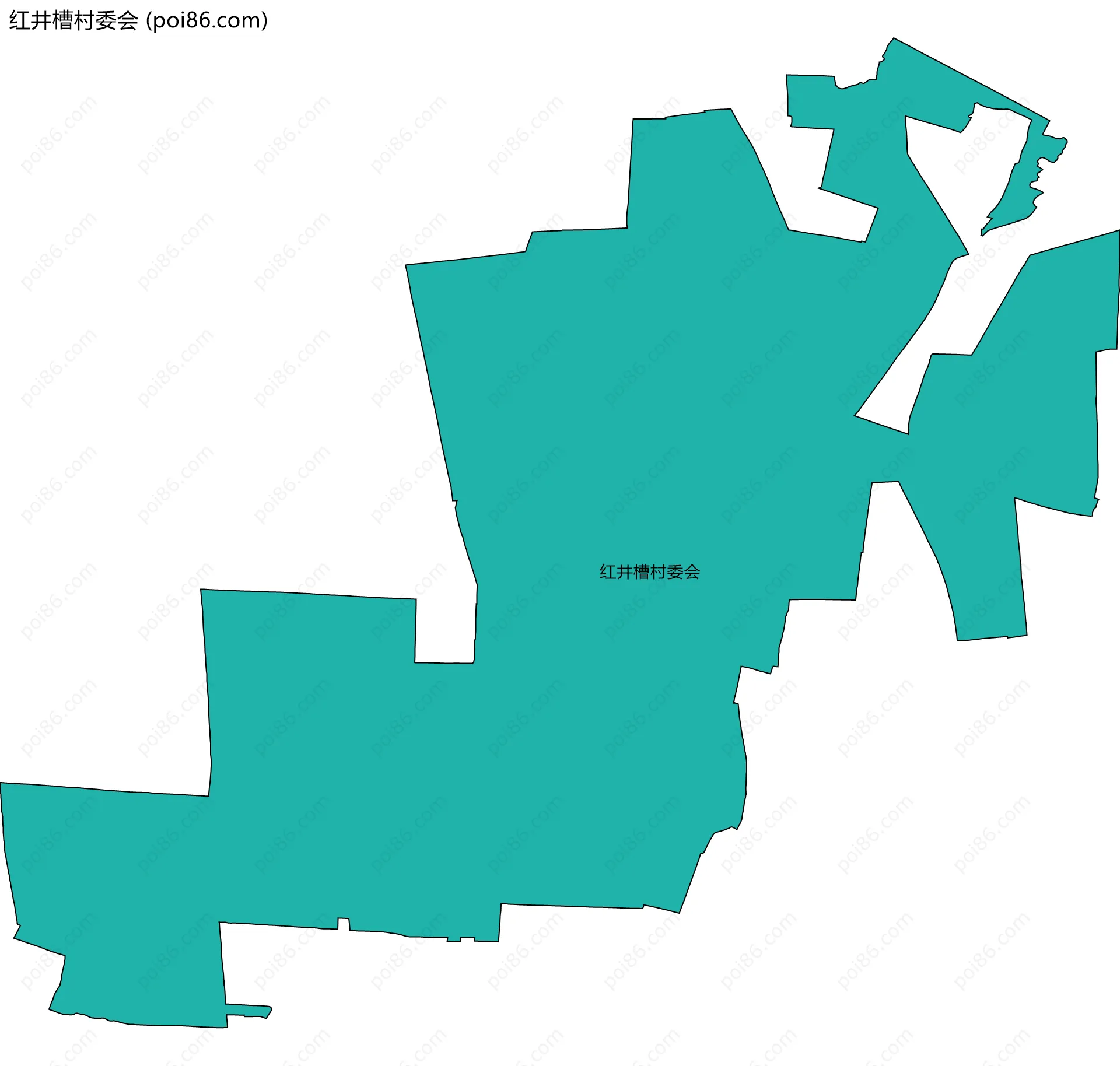 红井槽村委会边界地图