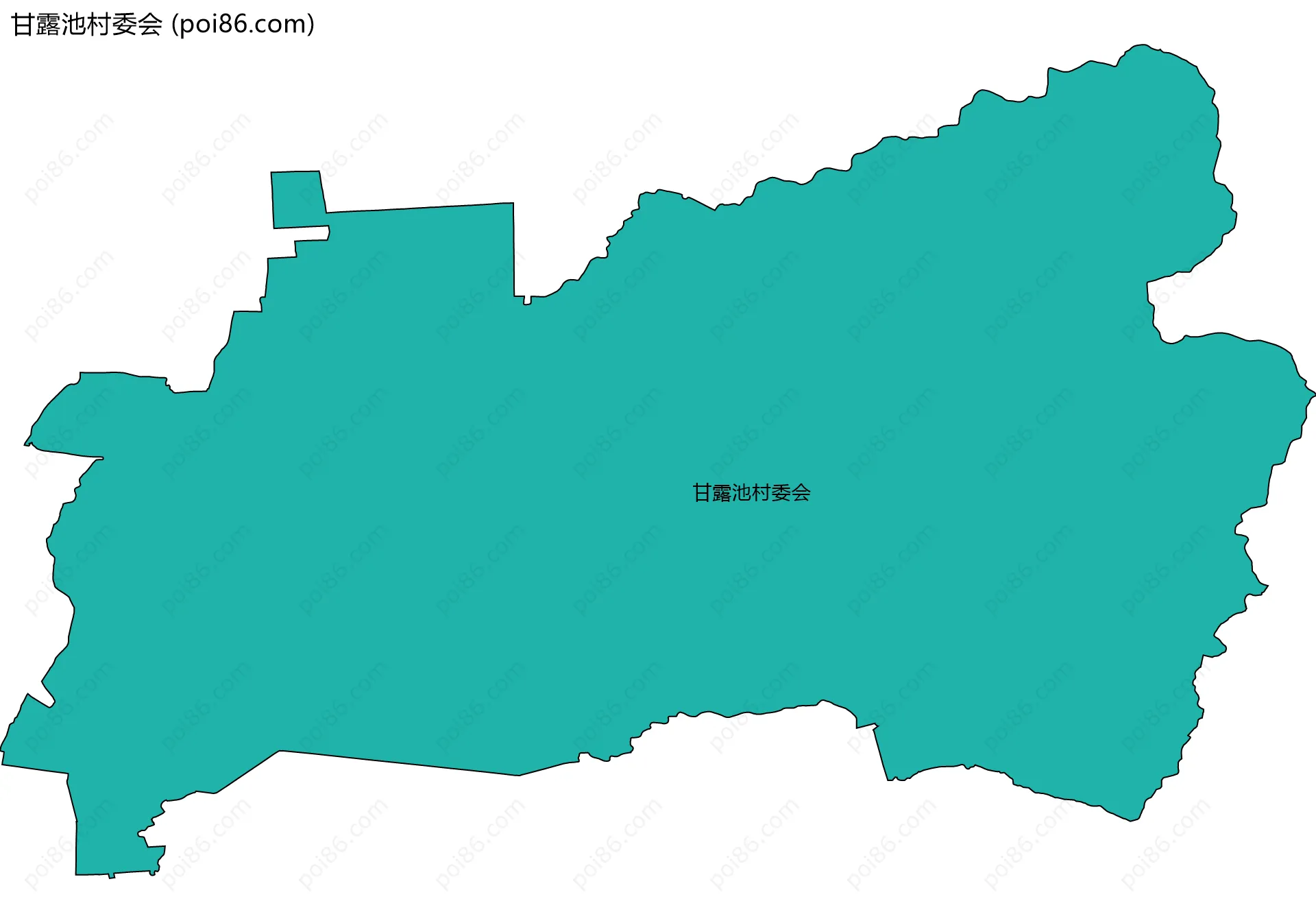 甘露池村委会边界地图