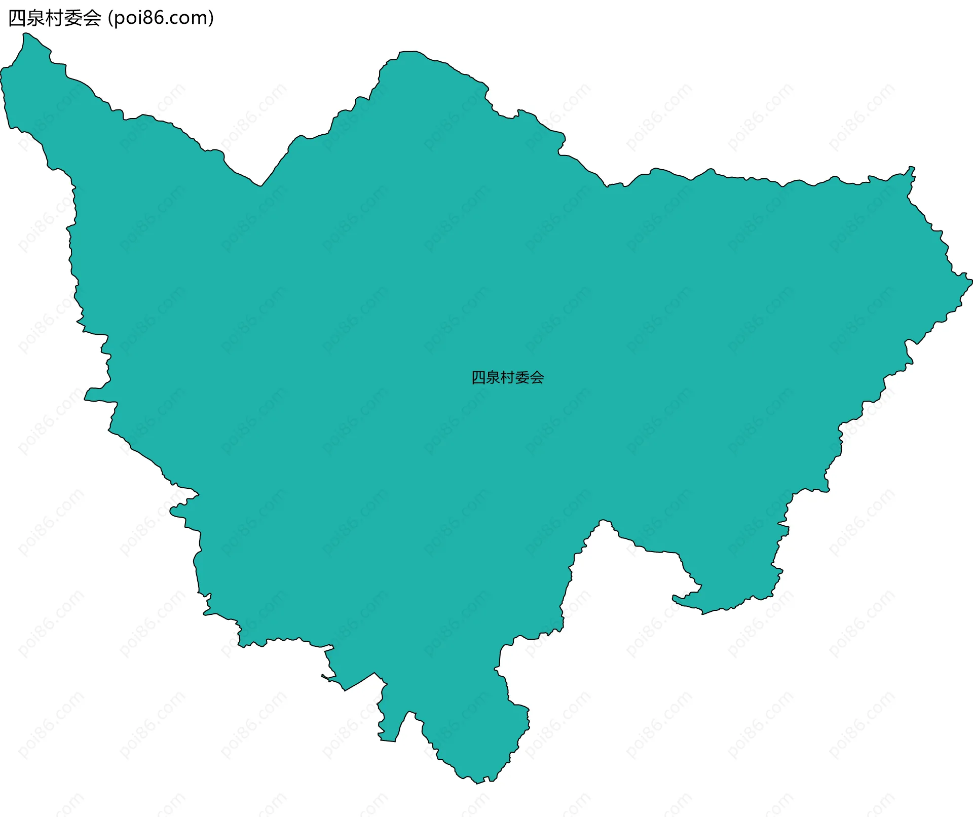 四泉村委会边界地图