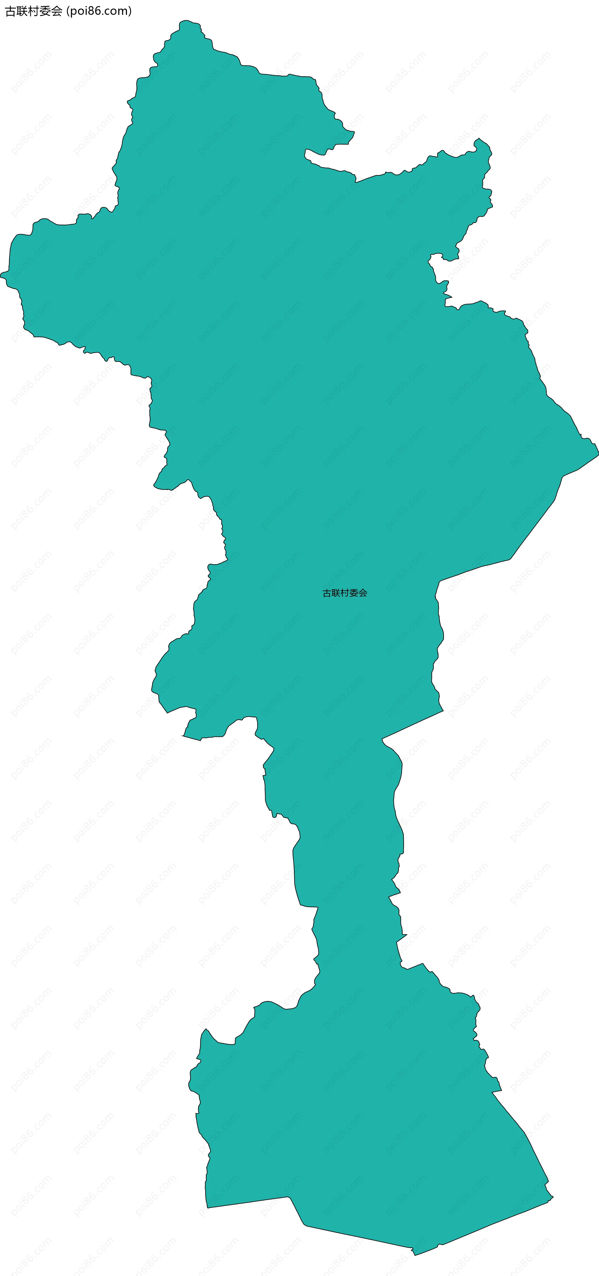 古联村委会边界地图