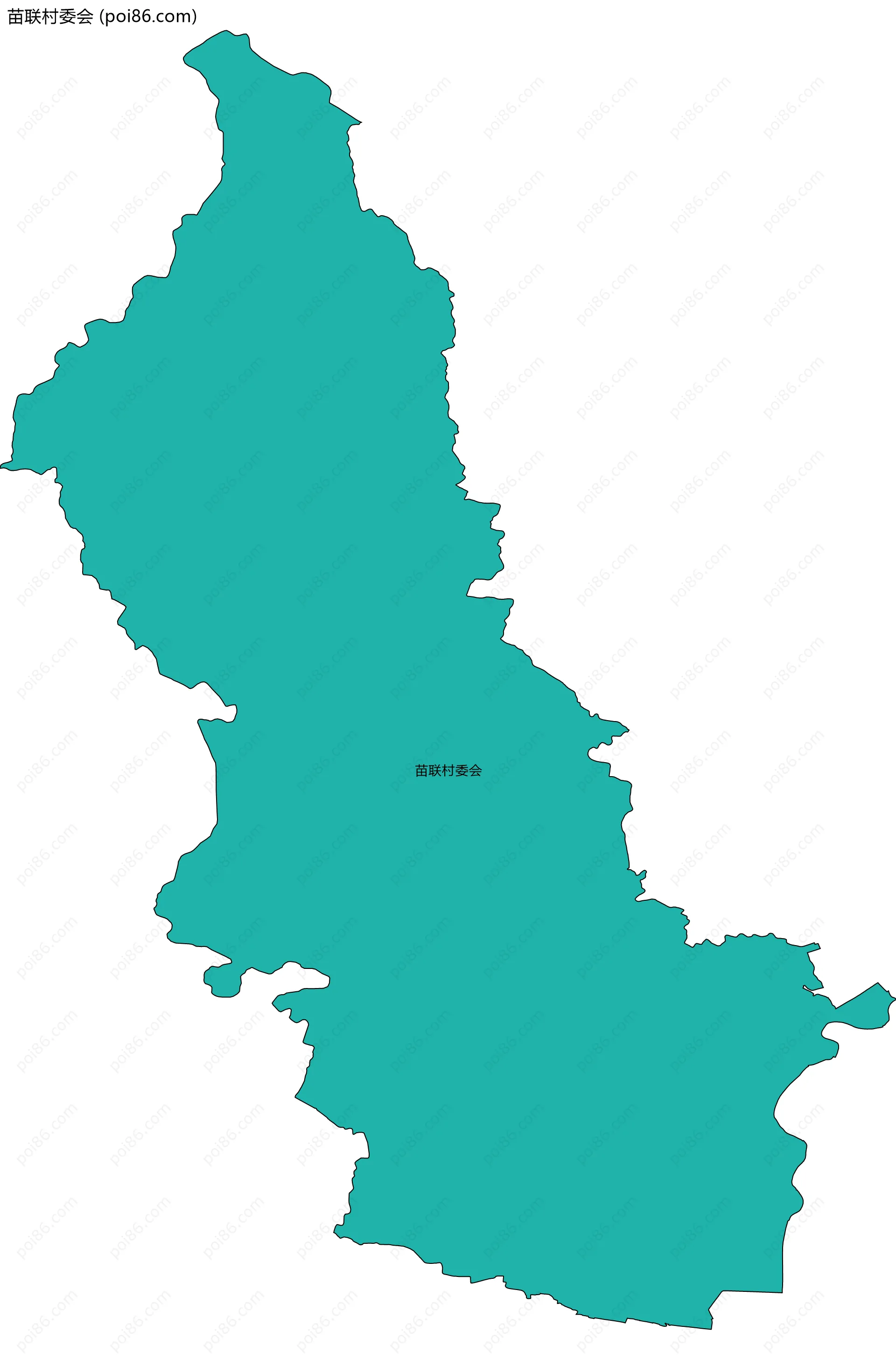 苗联村委会边界地图