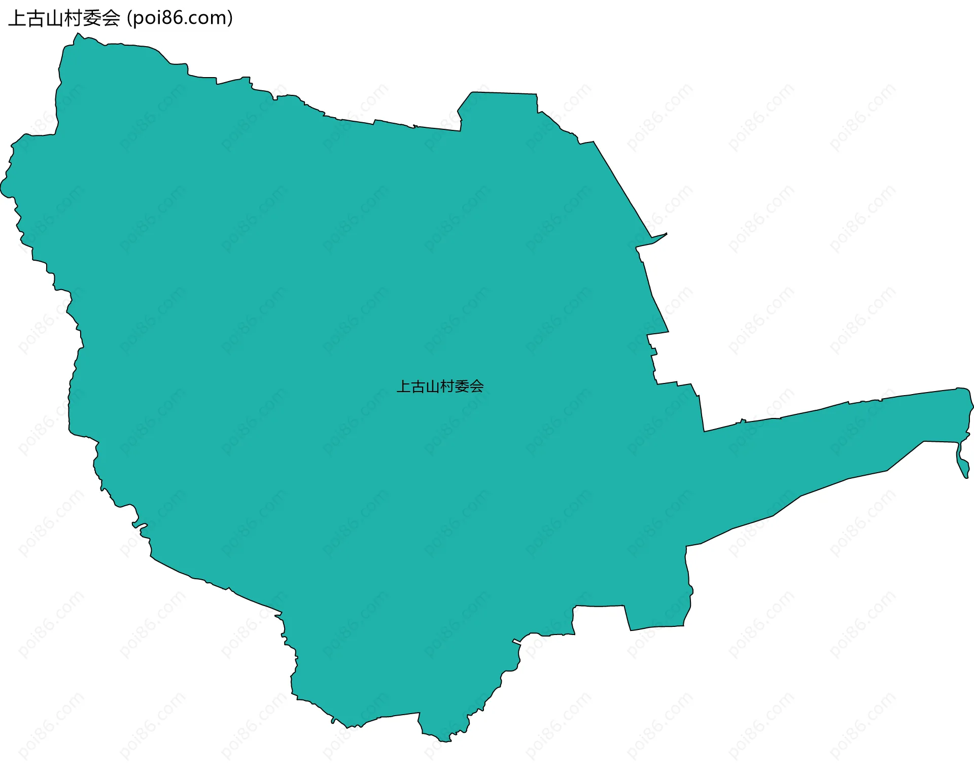 上古山村委会边界地图