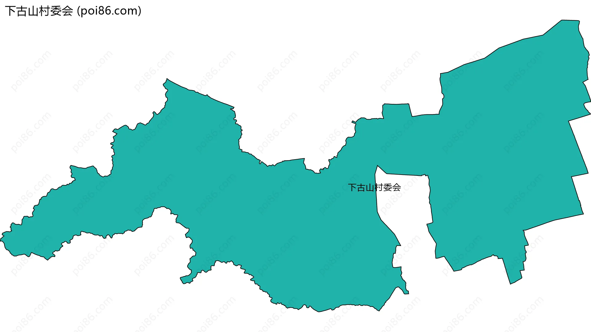 下古山村委会边界地图
