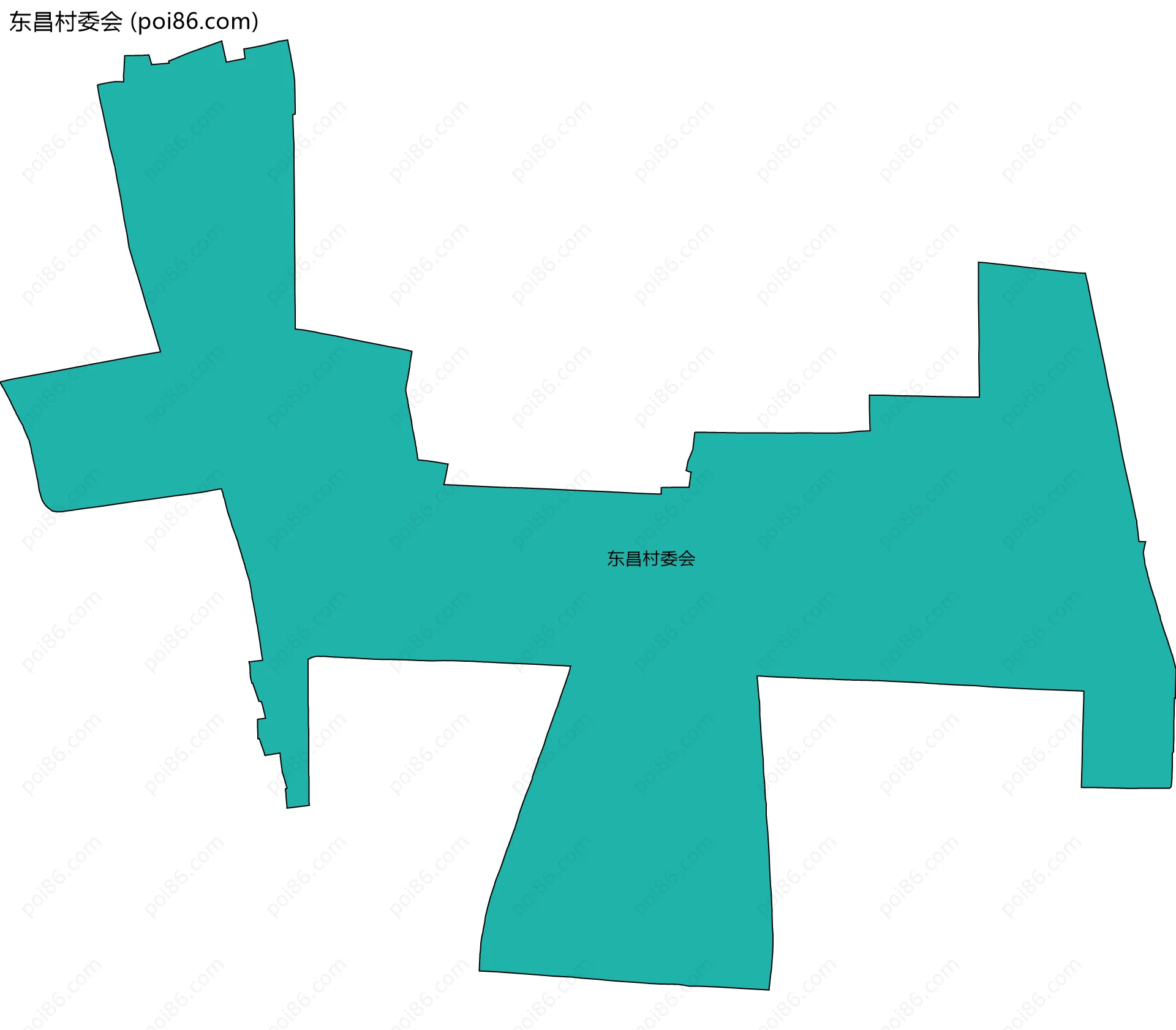 东昌村委会边界地图
