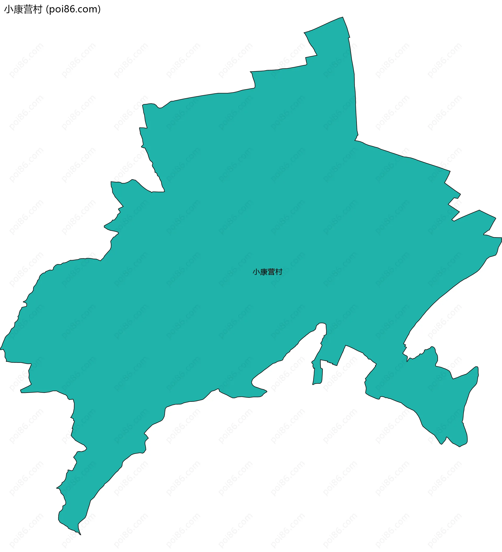 小康营村边界地图