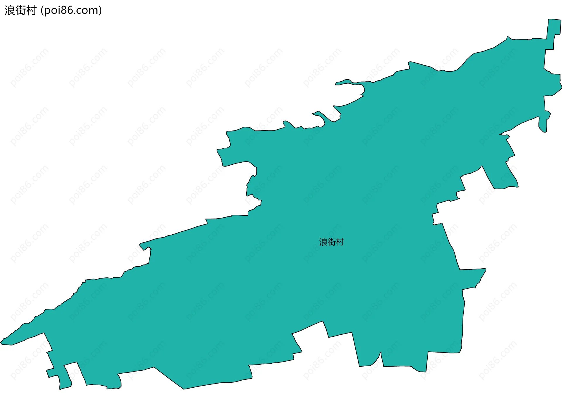 浪街村边界地图