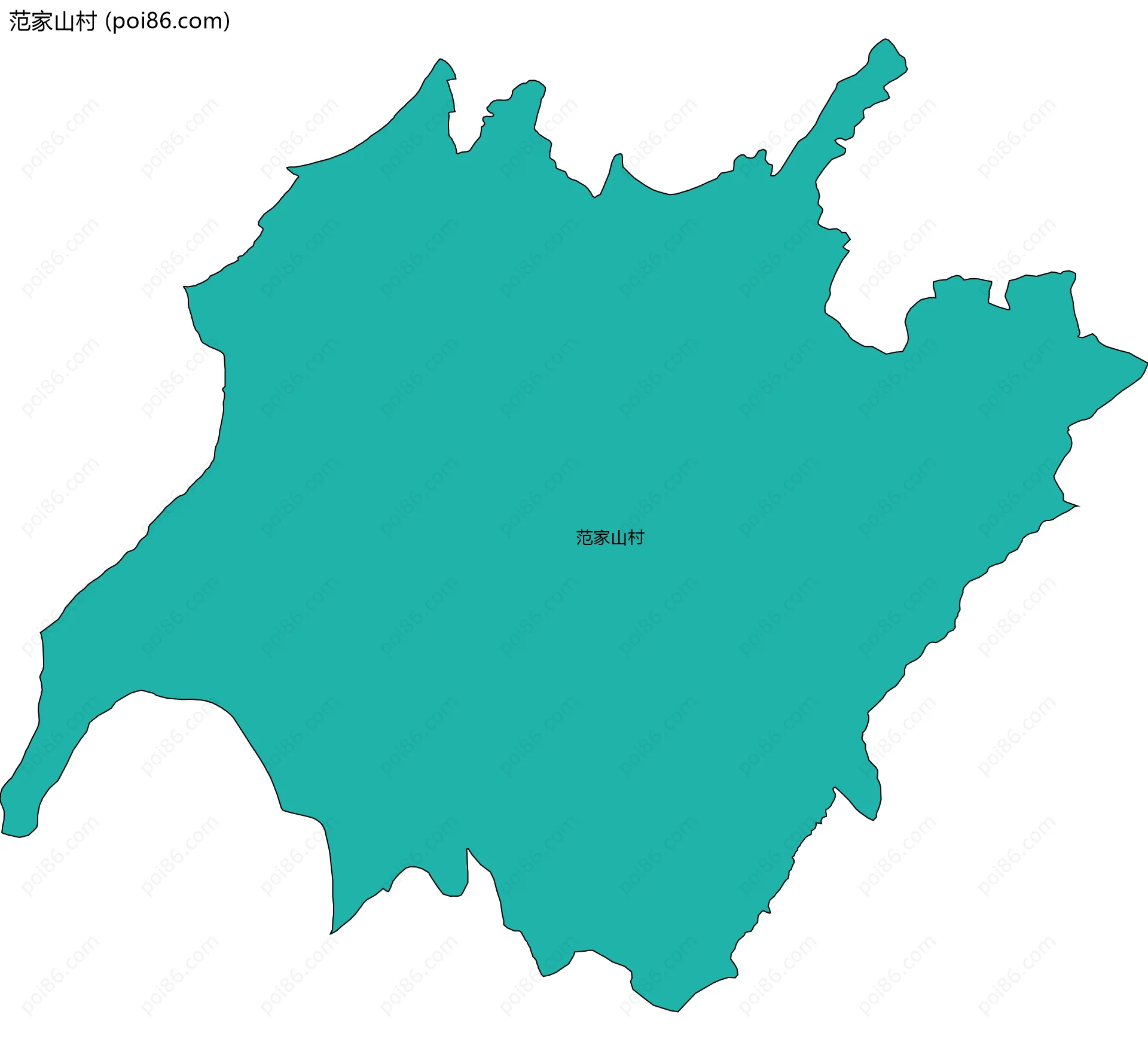 范家山村边界地图