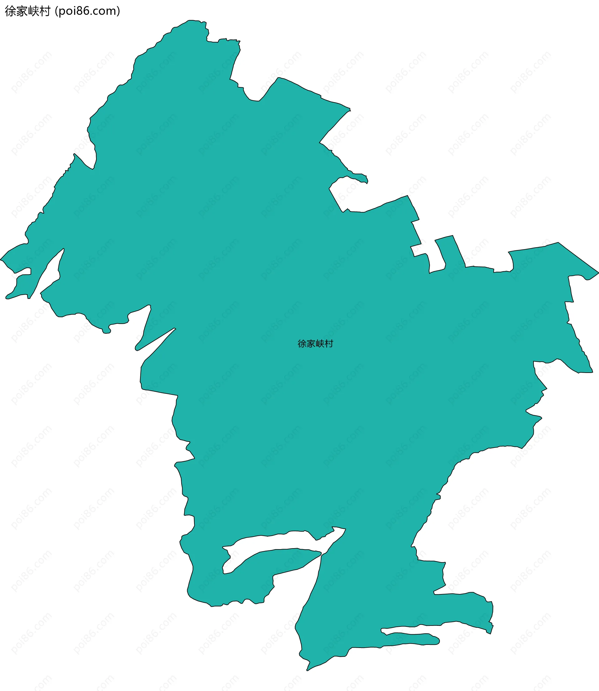 徐家峡村边界地图