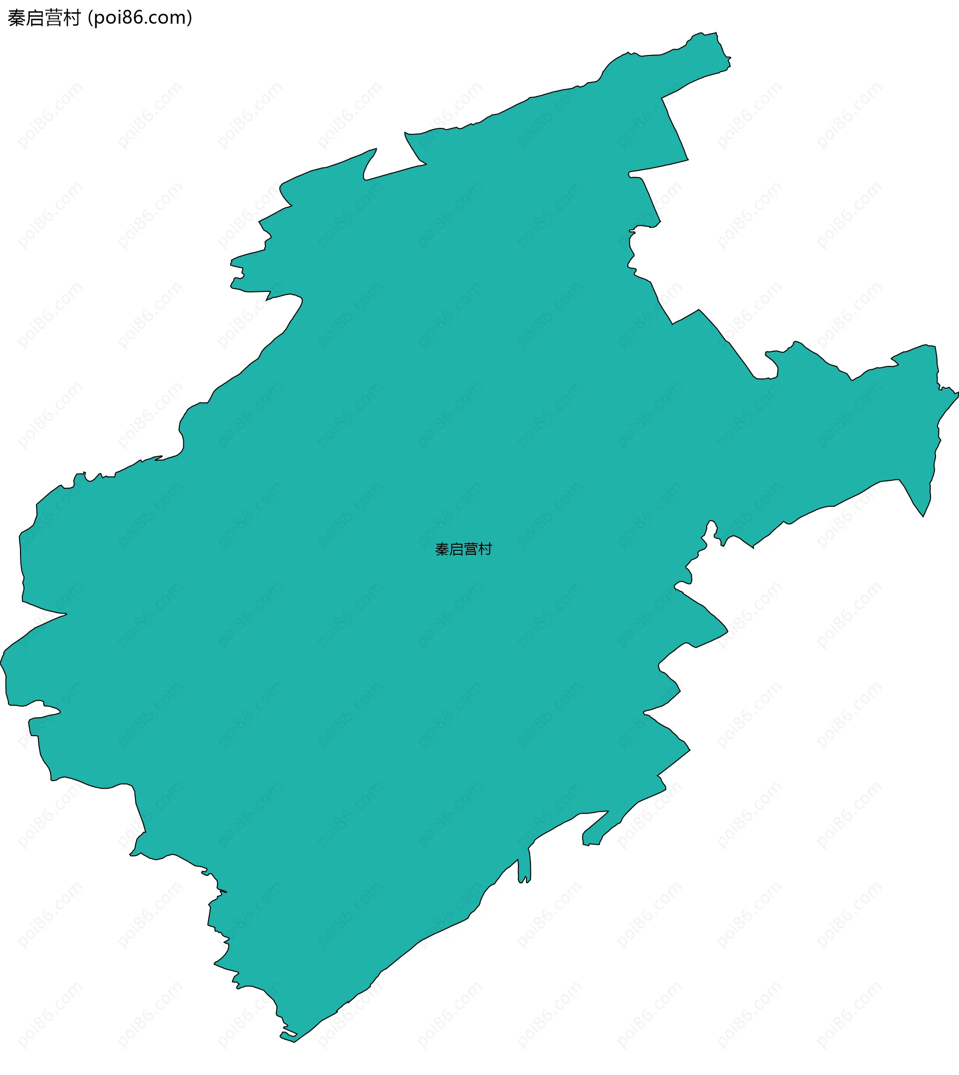 秦启营村边界地图