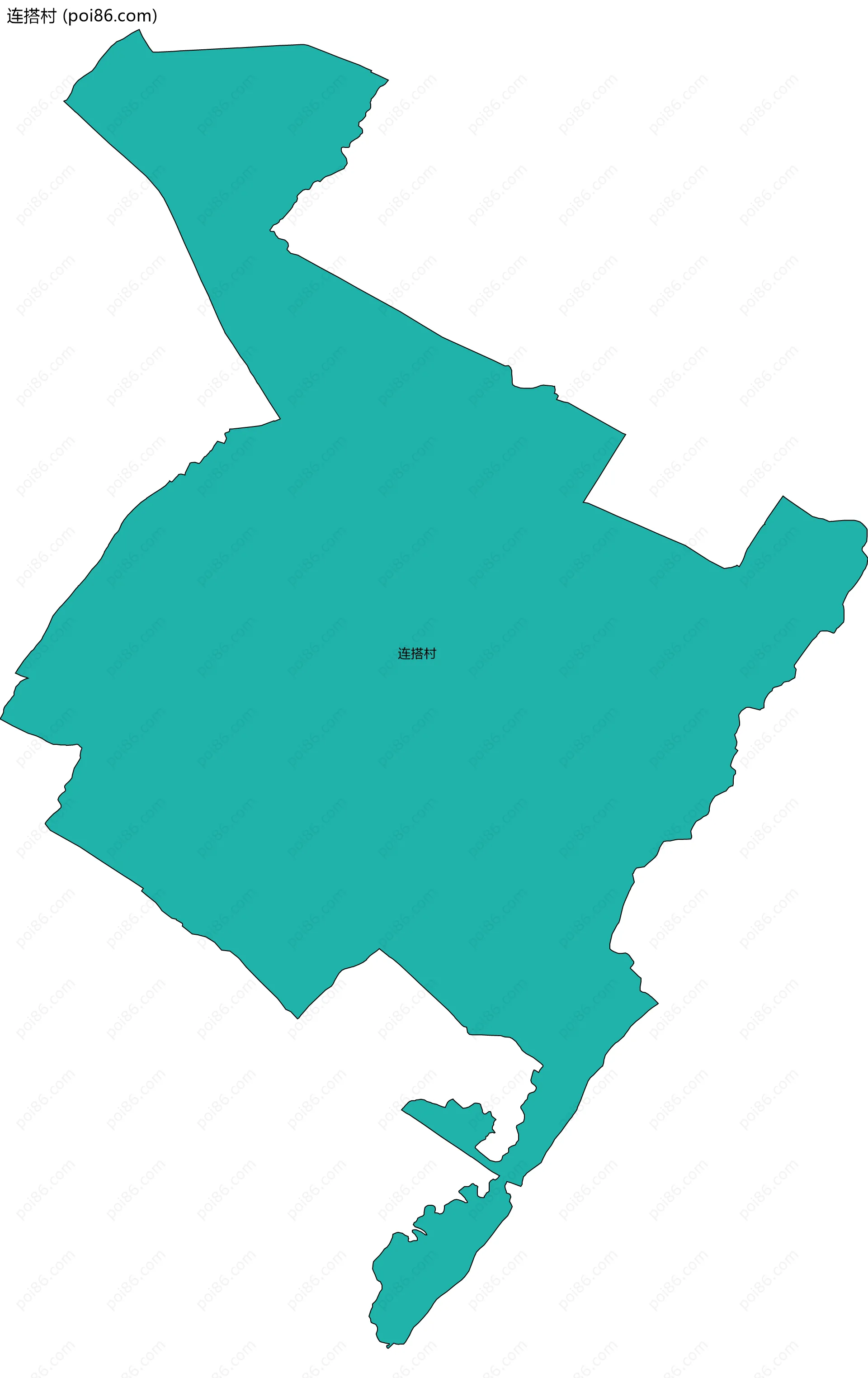 连搭村边界地图