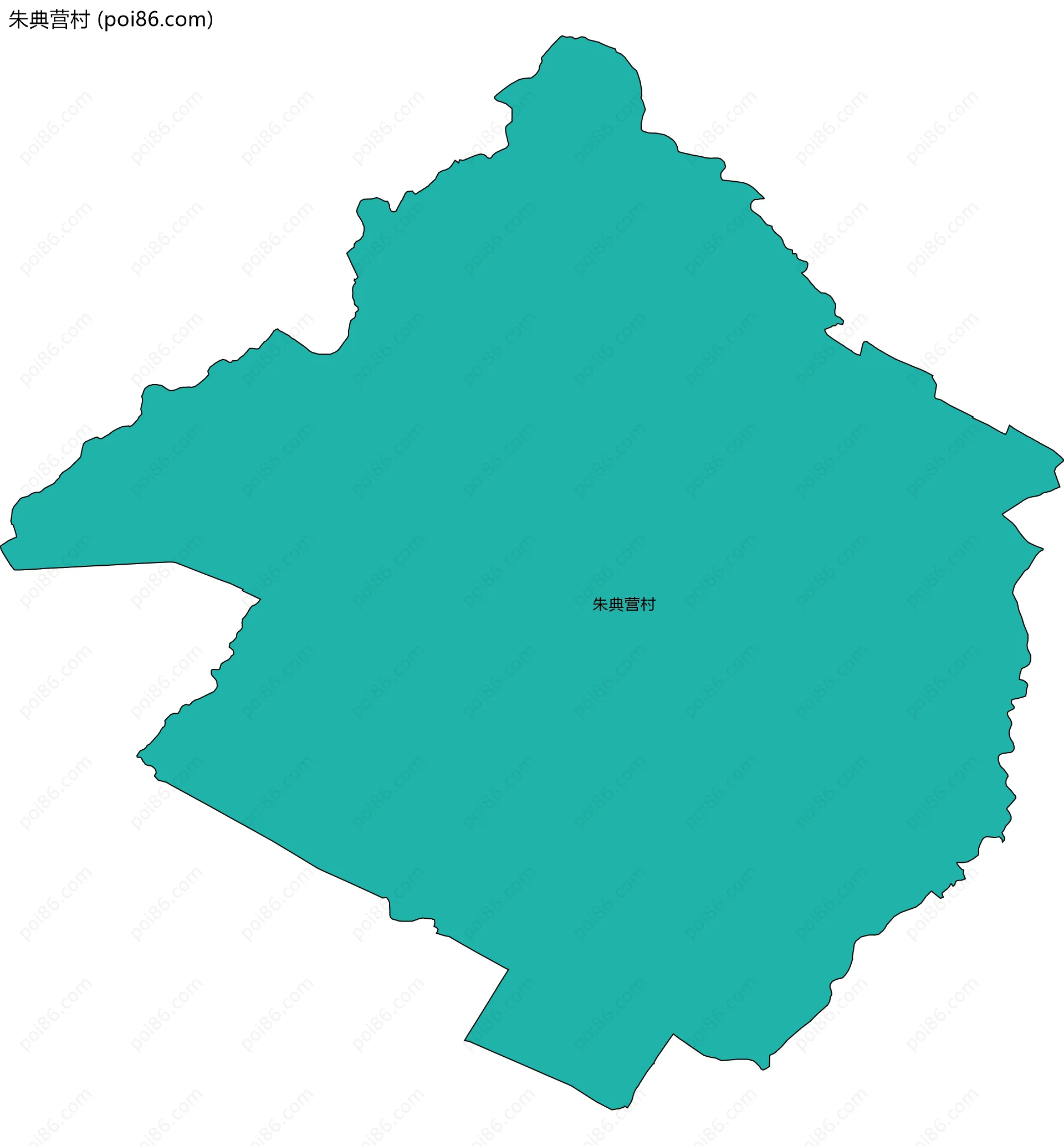 朱典营村边界地图