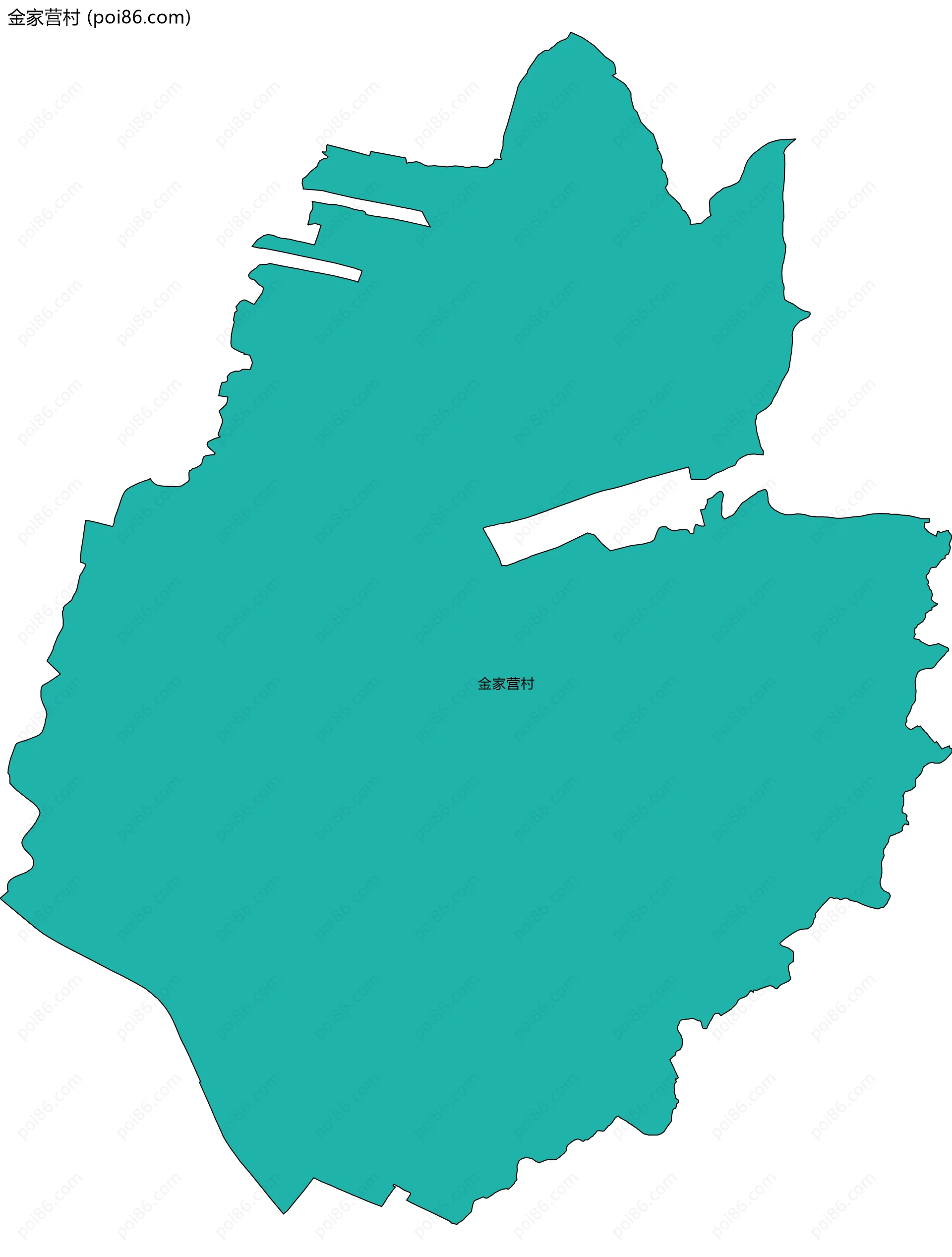 金家营村边界地图