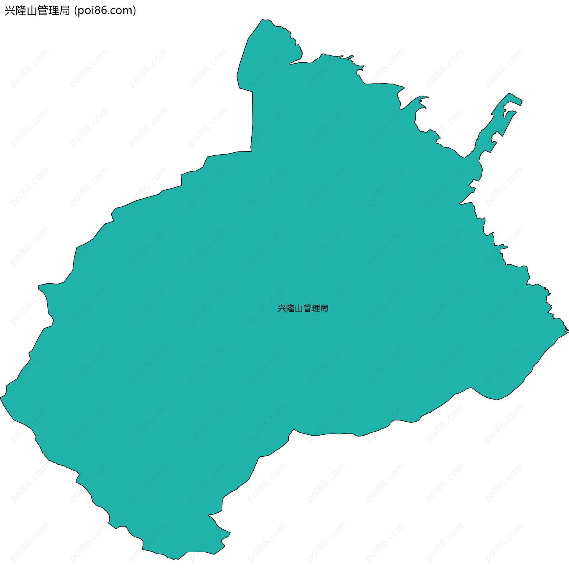 兴隆山管理局边界地图