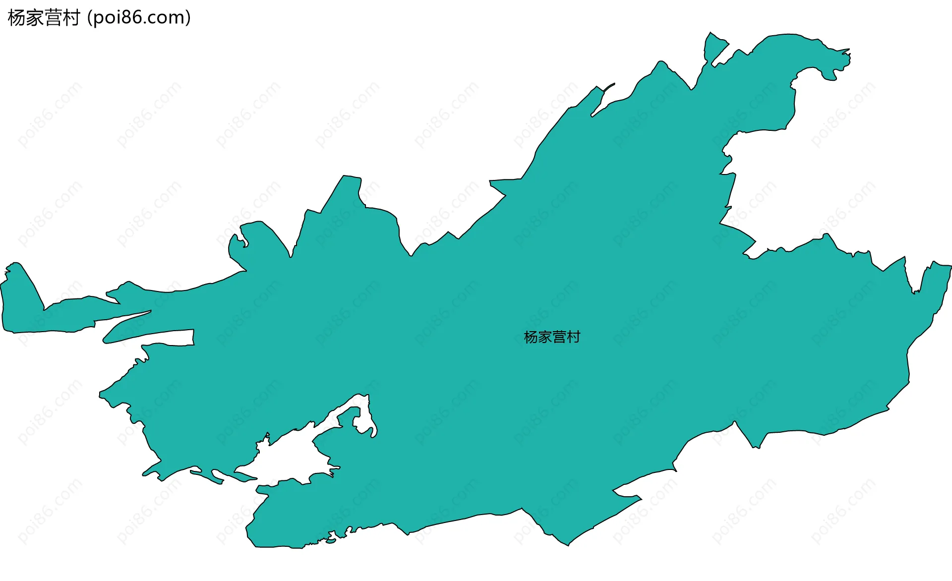 杨家营村边界地图