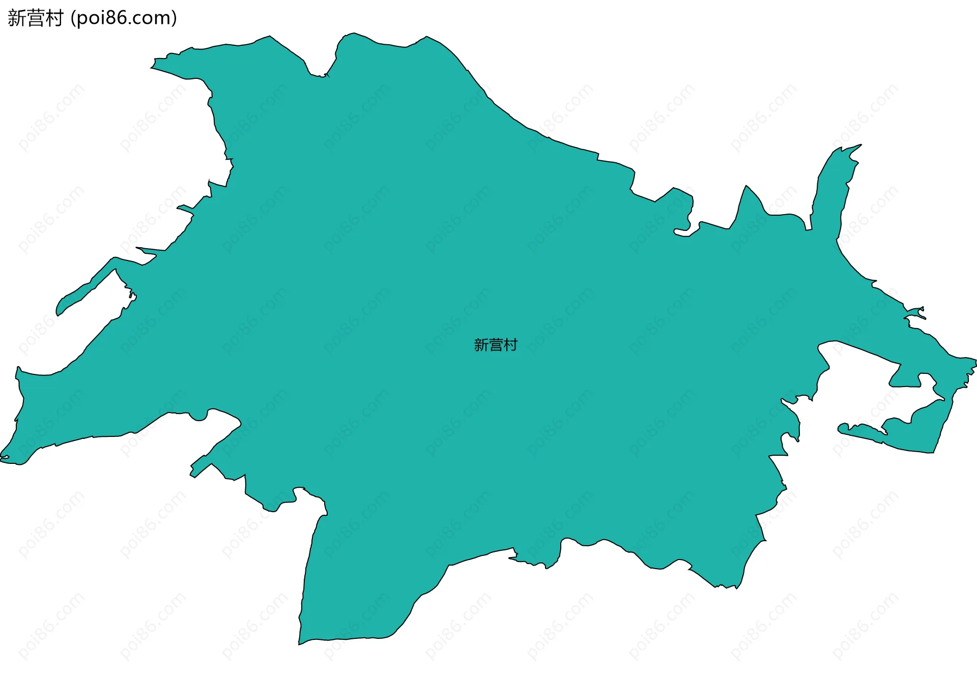 新营村边界地图