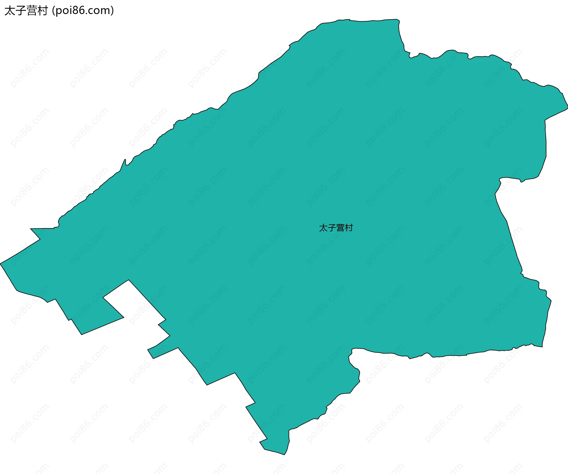 太子营村边界地图