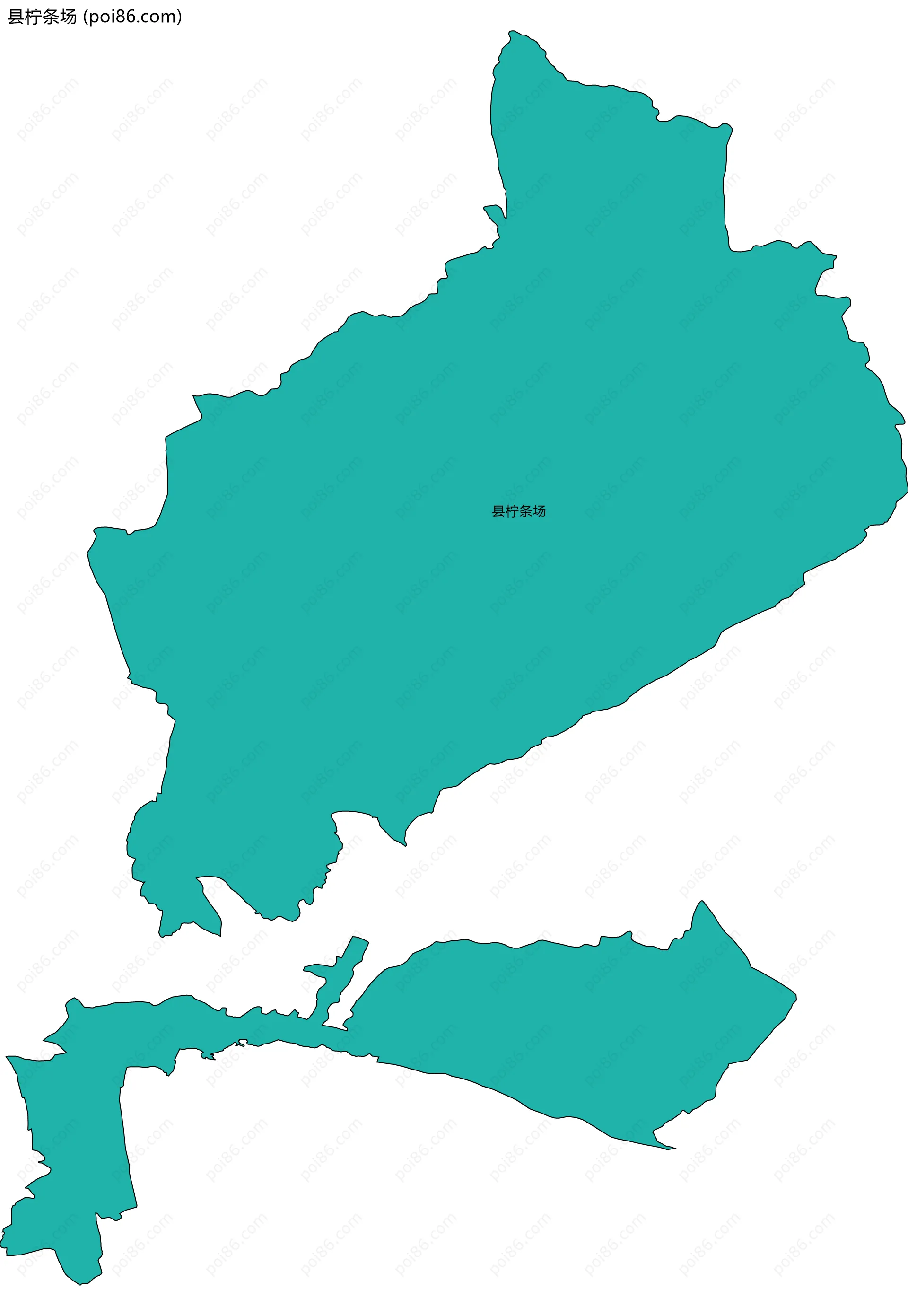 县柠条场边界地图